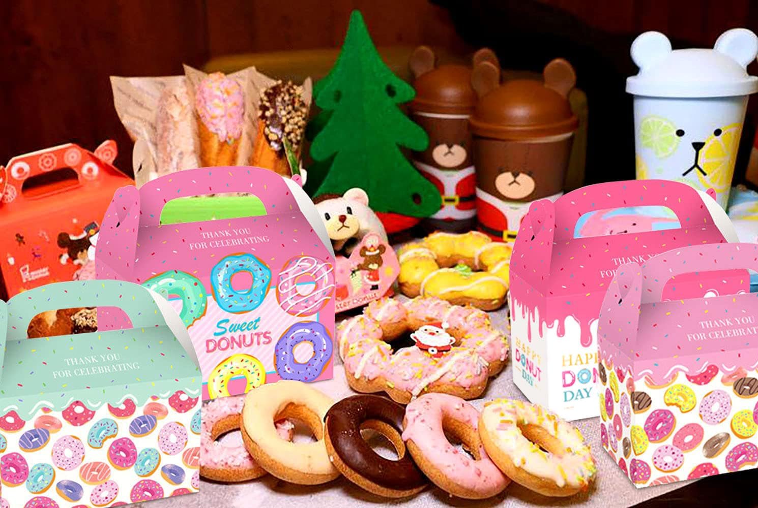 Roaring Good Time 12 Pack Donut Party Bags