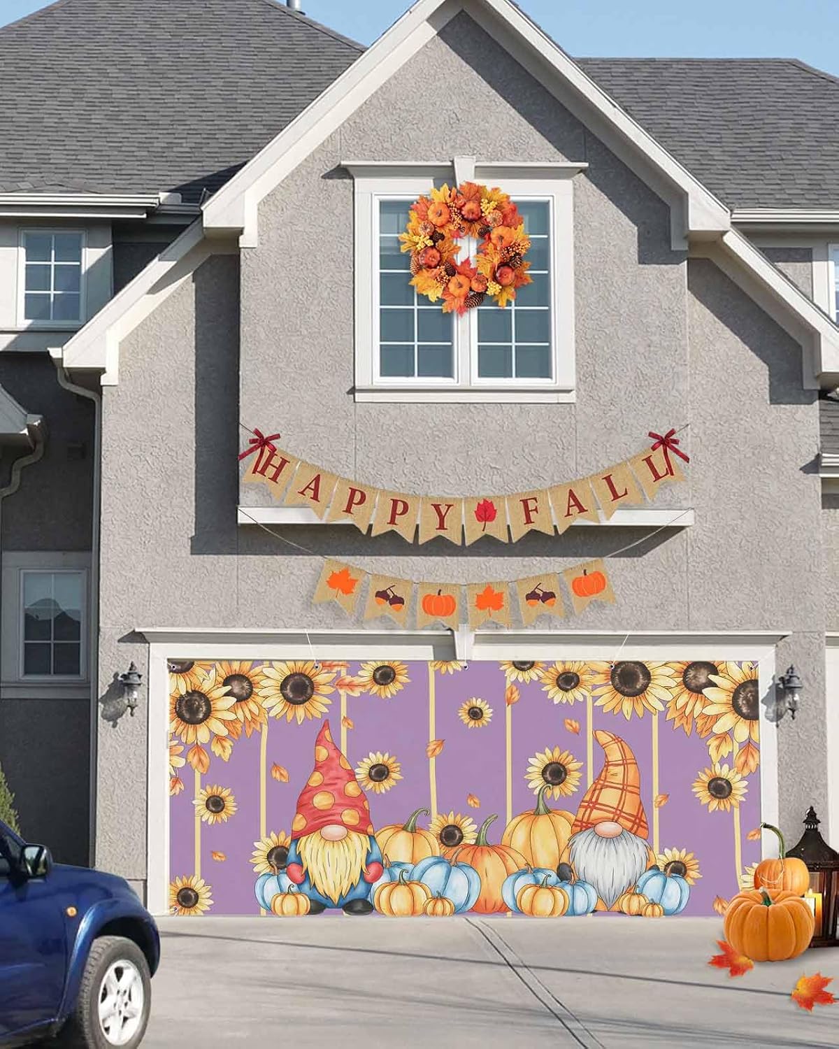 Fall Garage Door Banner 7x8 ft Autumn Decor