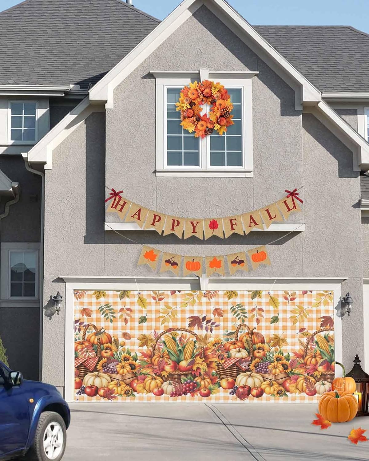 Fall Garage Door Banner 7x8 ft Thanksgiving Decor