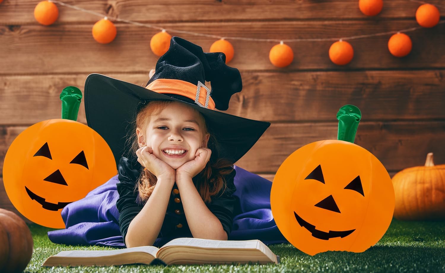 Halloween Pumpkin Inflatable Decorations 3-Pack