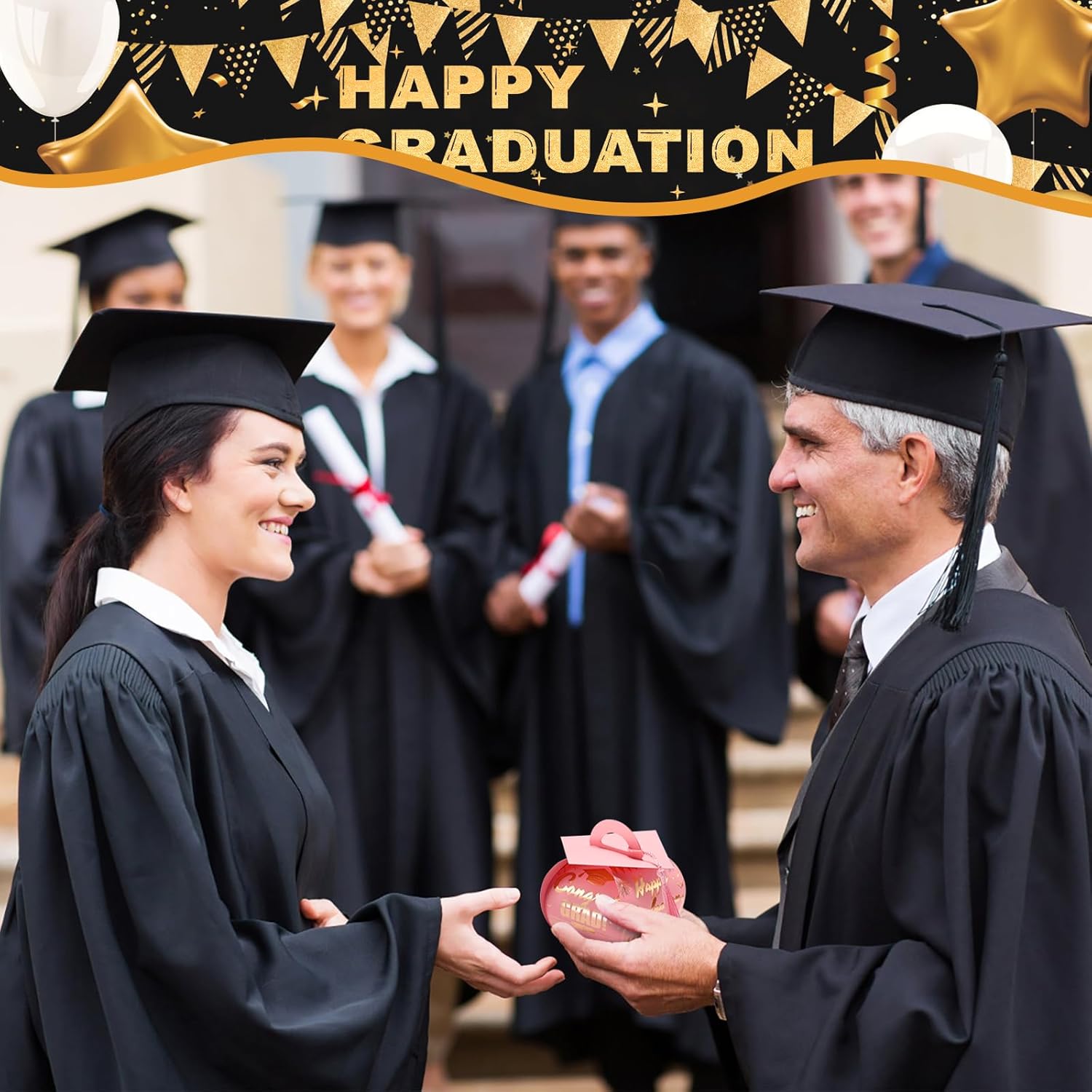 KPOSIYA Graduation Cap Candy Boxes 32 Pack