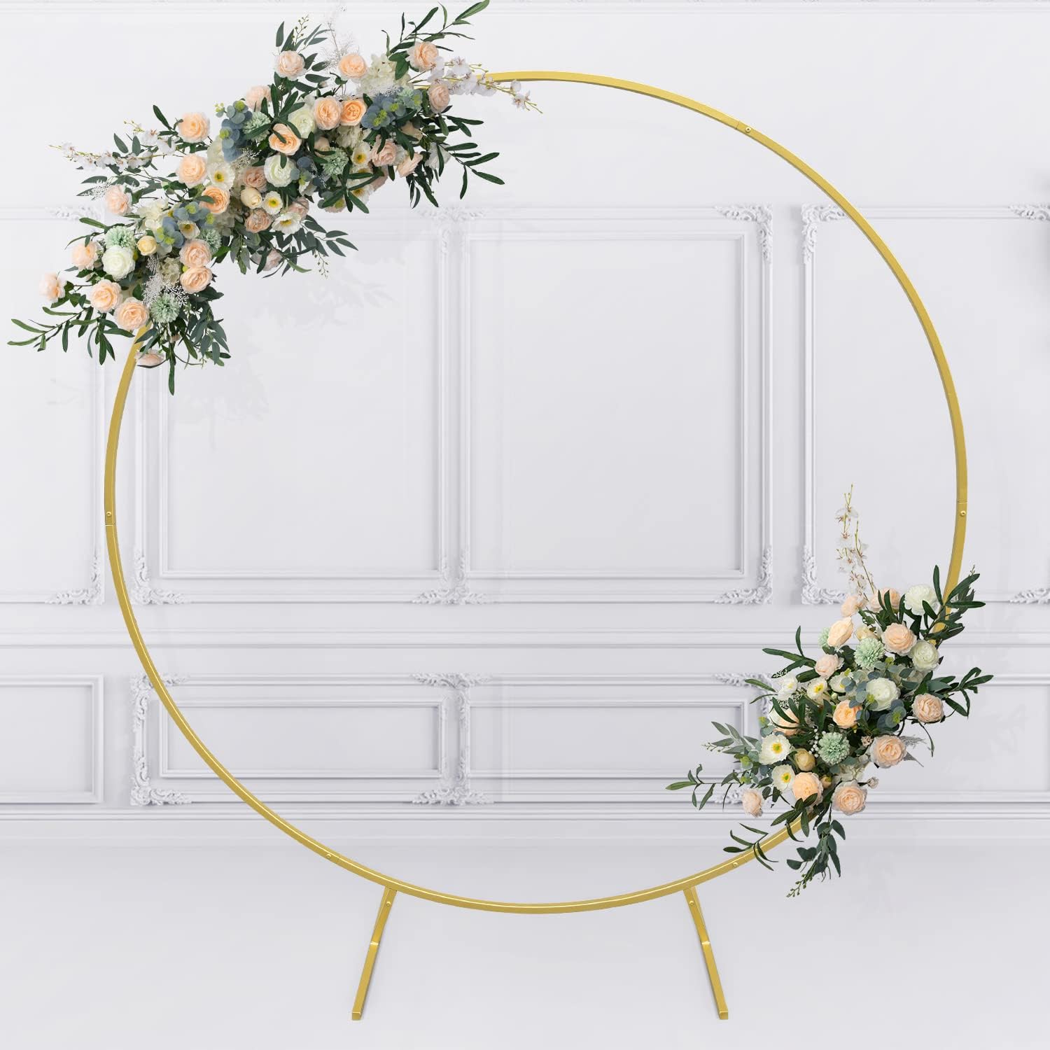 72 FT Gold Balloon Arch Stand for Weddings and Parties