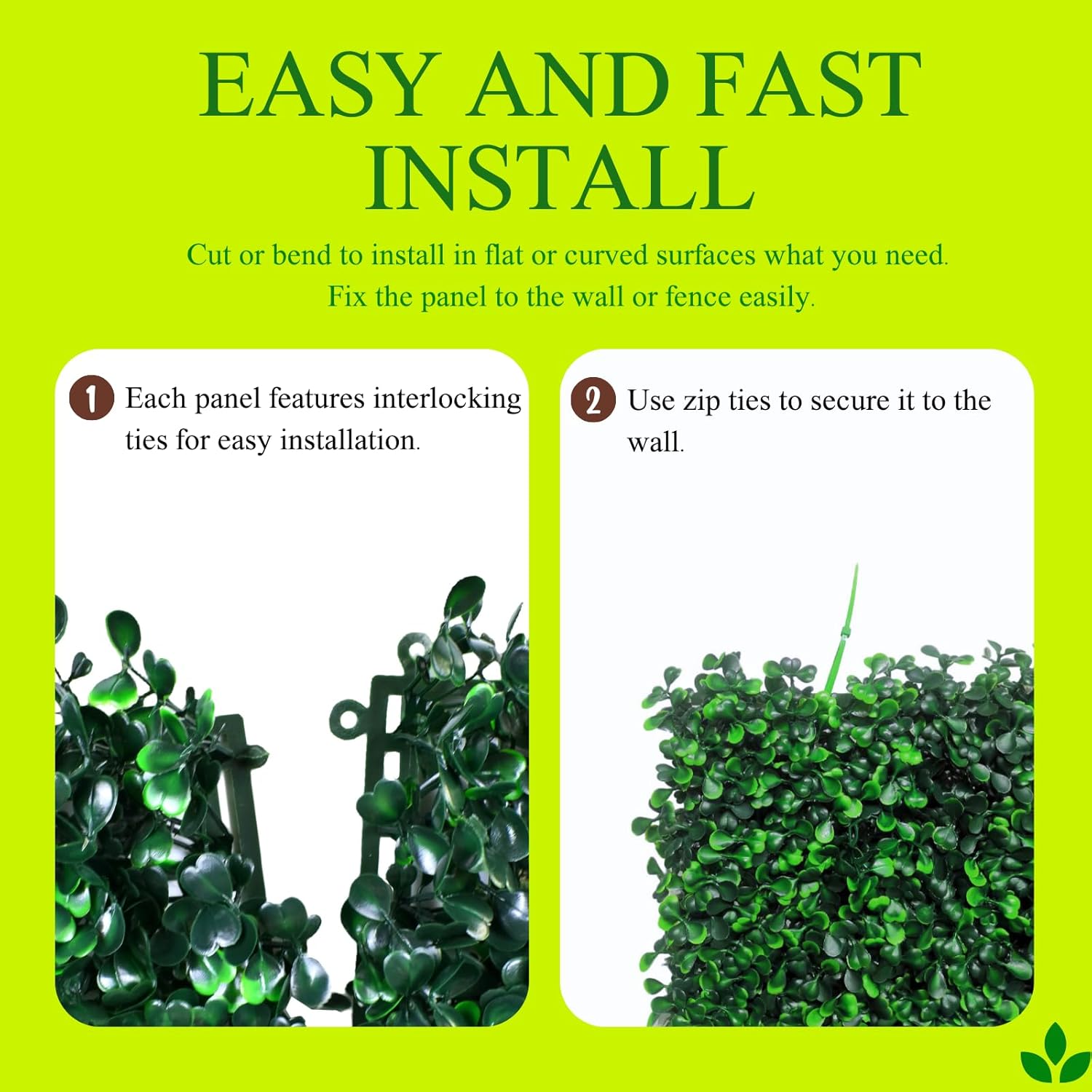 HWT 12 Pcs 20x20 Grass Wall Backdrop Decor