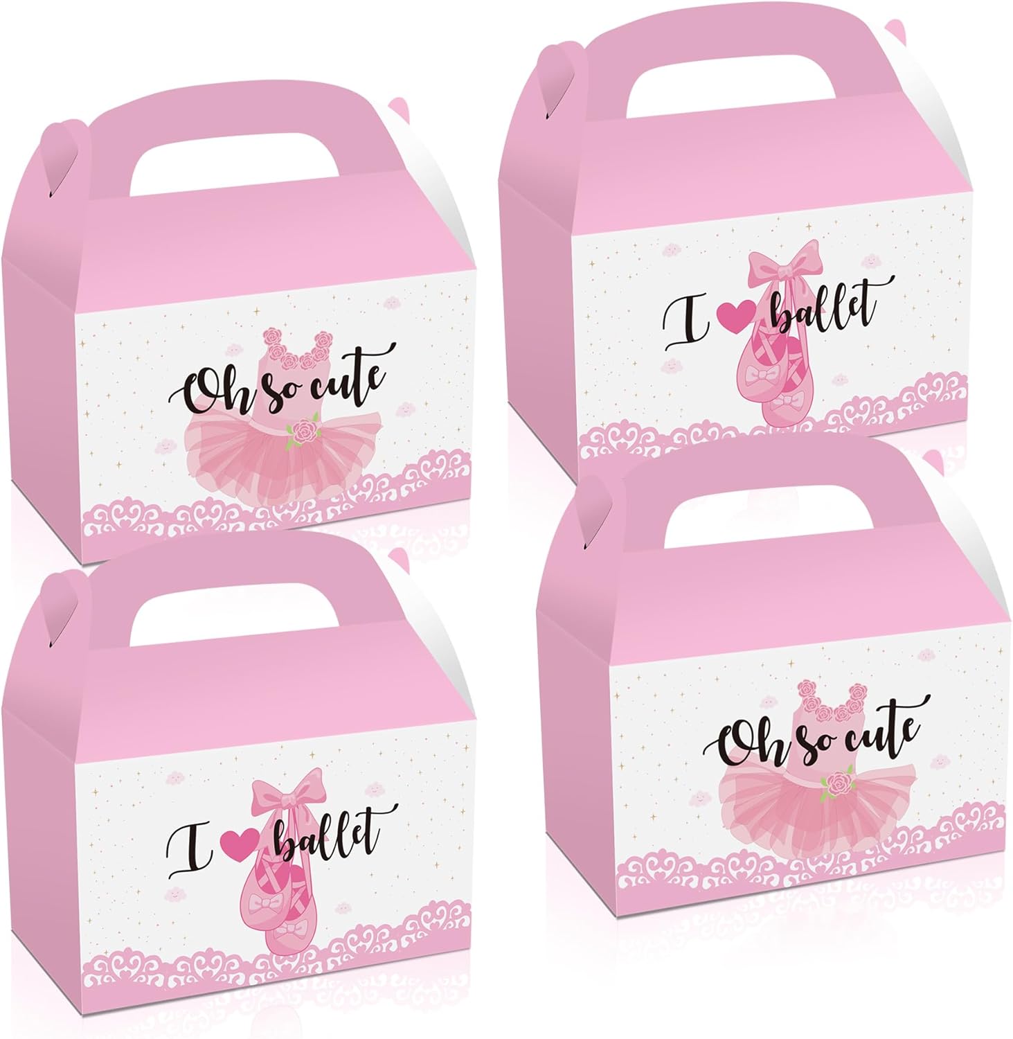 24PCS Ballerina Party Favor Treat Boxes