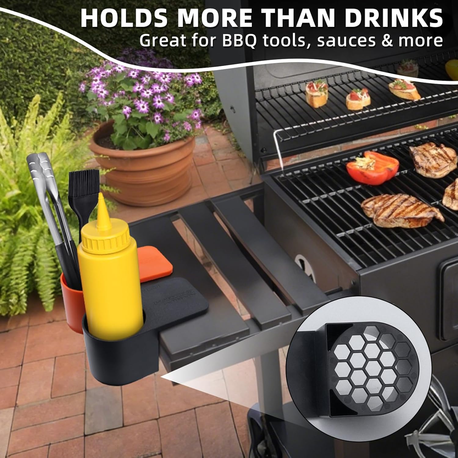 Magnetic Drink Holder for Grill 2 PCS Heavy Duty