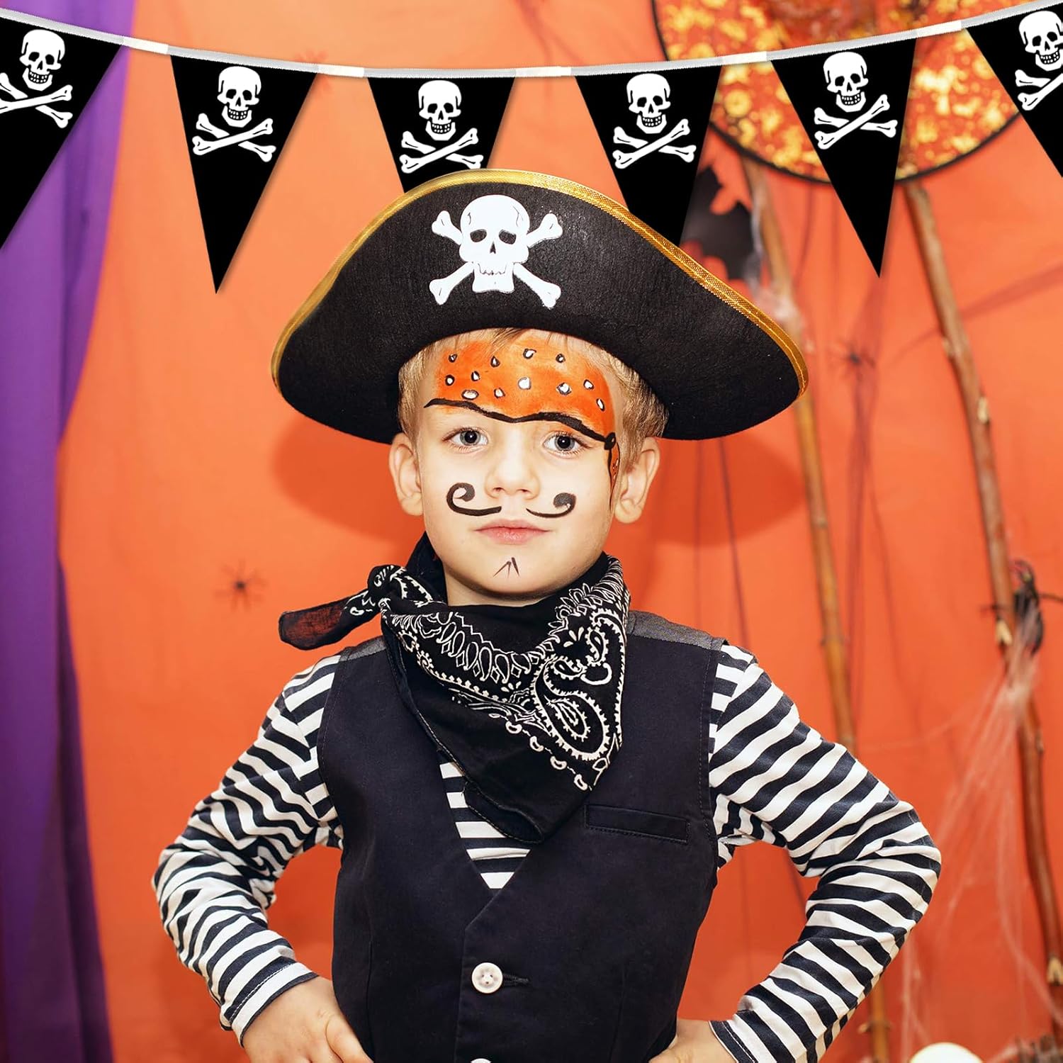MARFOREVER Pirate Banner 525 Ft Triangle Flags