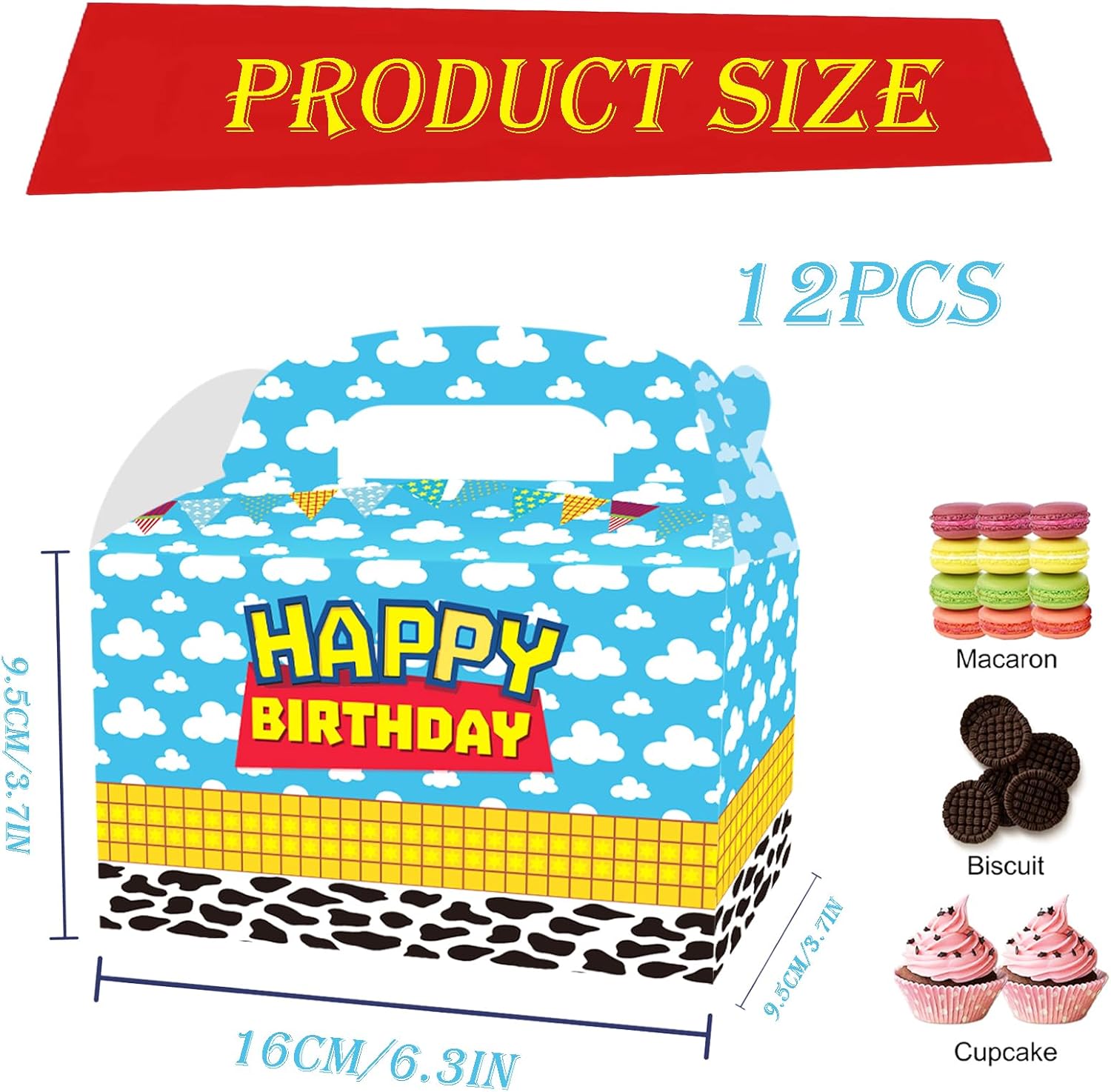 Eleventheart Cartoon Birthday Gift Boxes 12Pcs
