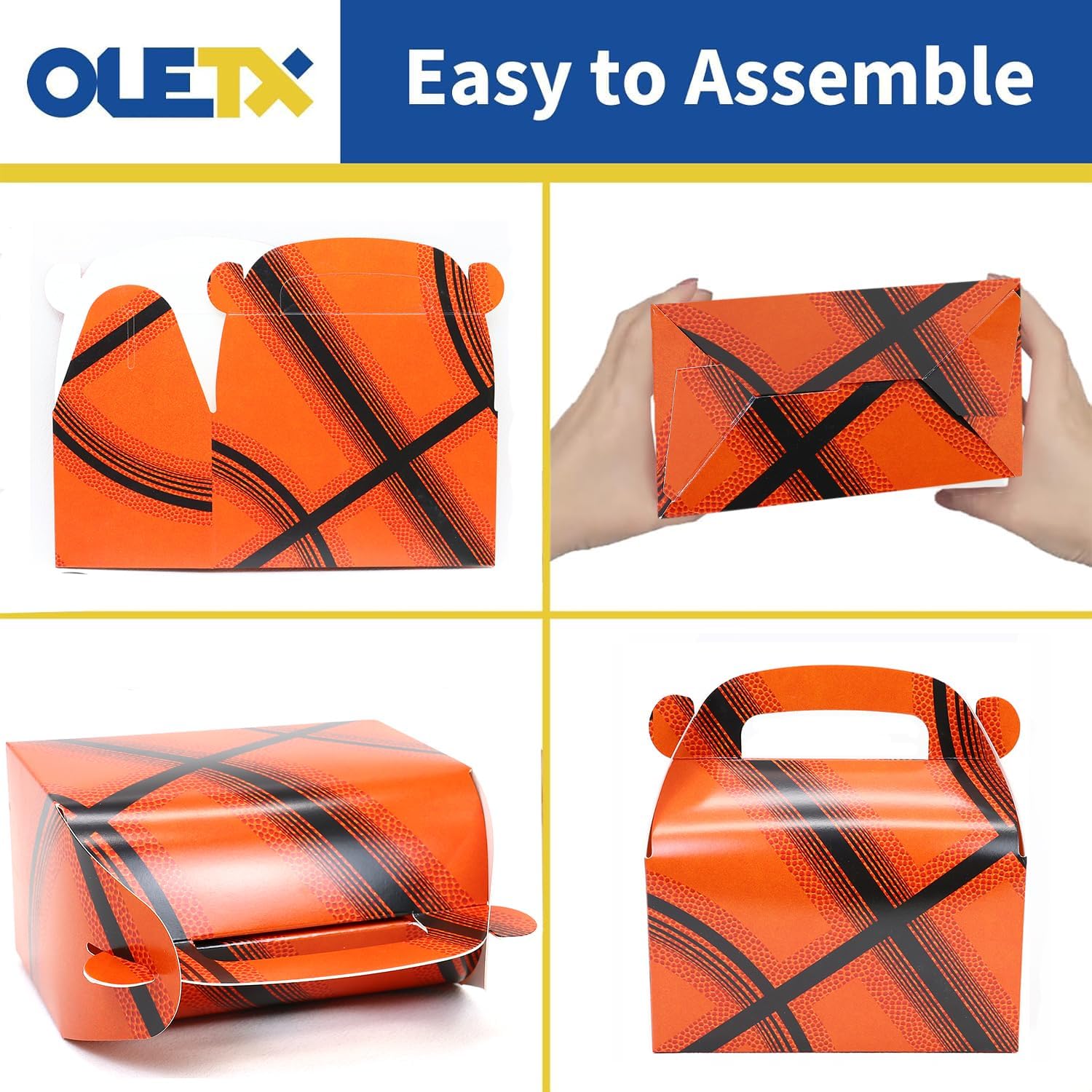 Oletx 24-Piece Basketball Party Favor Boxes