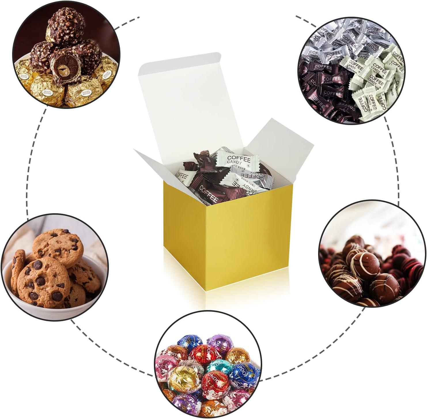 100 Pack Small Gift Boxes with Lids for Parties