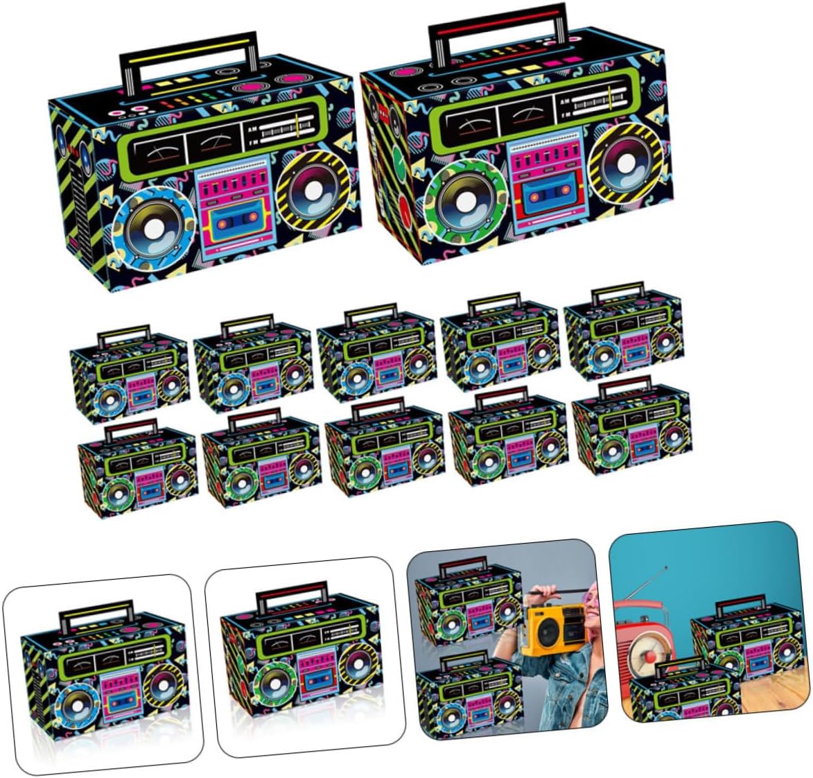 SOIMISS 12pcs Retro Cassette Tape Candy Box Party Favor Containers