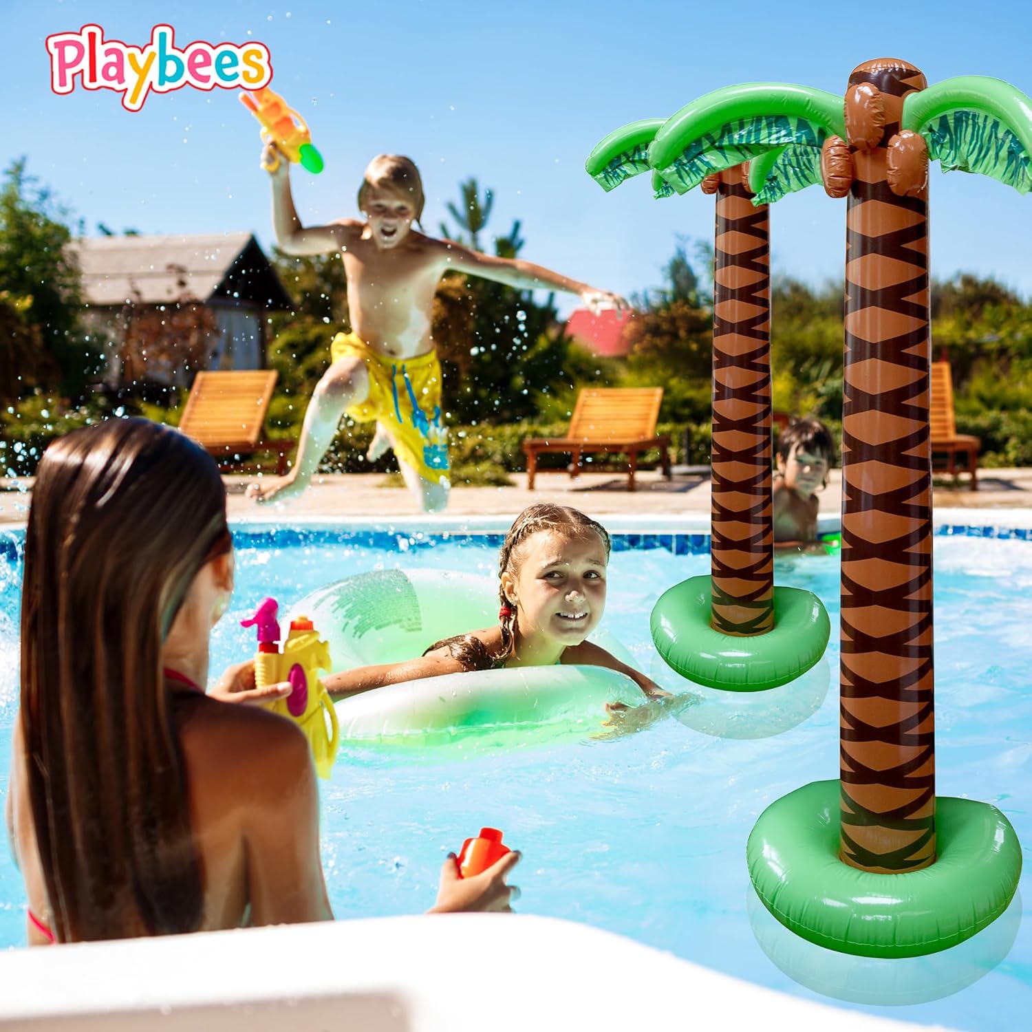 Giant Inflatable Palm Trees 2 Pack 6 Foot Sturdy