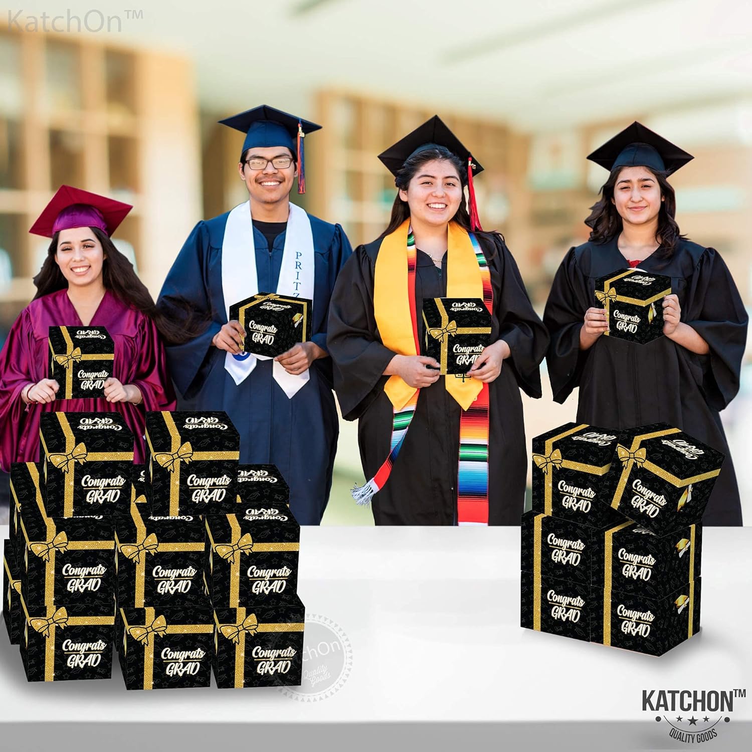 KatchOn Glitter Candy Boxes - Pack of 25 Graduation Party Favors