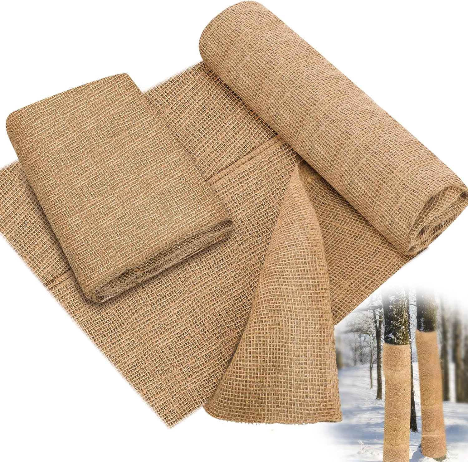 Buryeah 60 Inch x 50 ft Burlap Fabric Roll