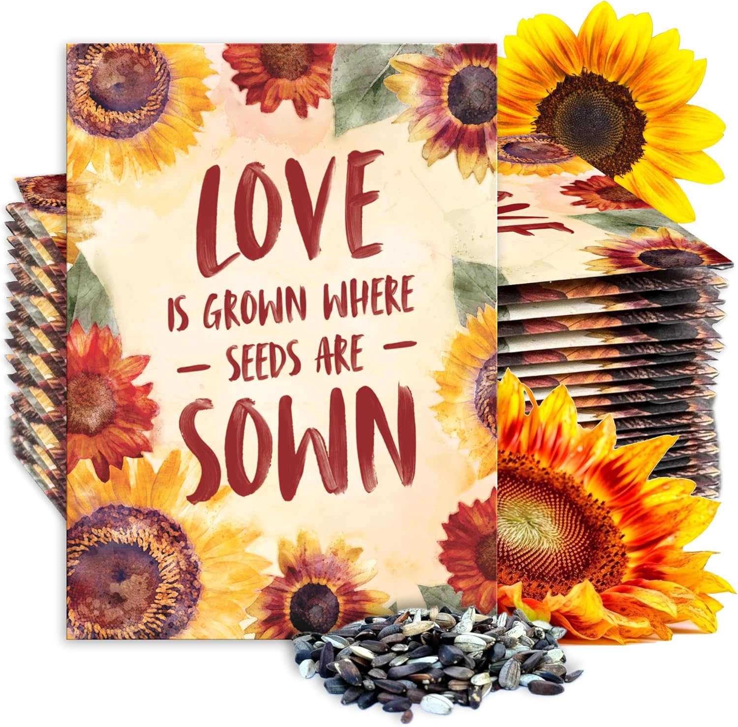Seed Needs Sunflower Seed Packet Party Favors 20 Packets
