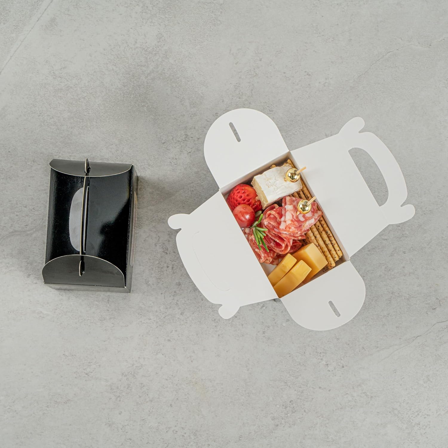 Restaurantware Bio Tek 4x25x25 Inch Gable Boxes 25 Pack