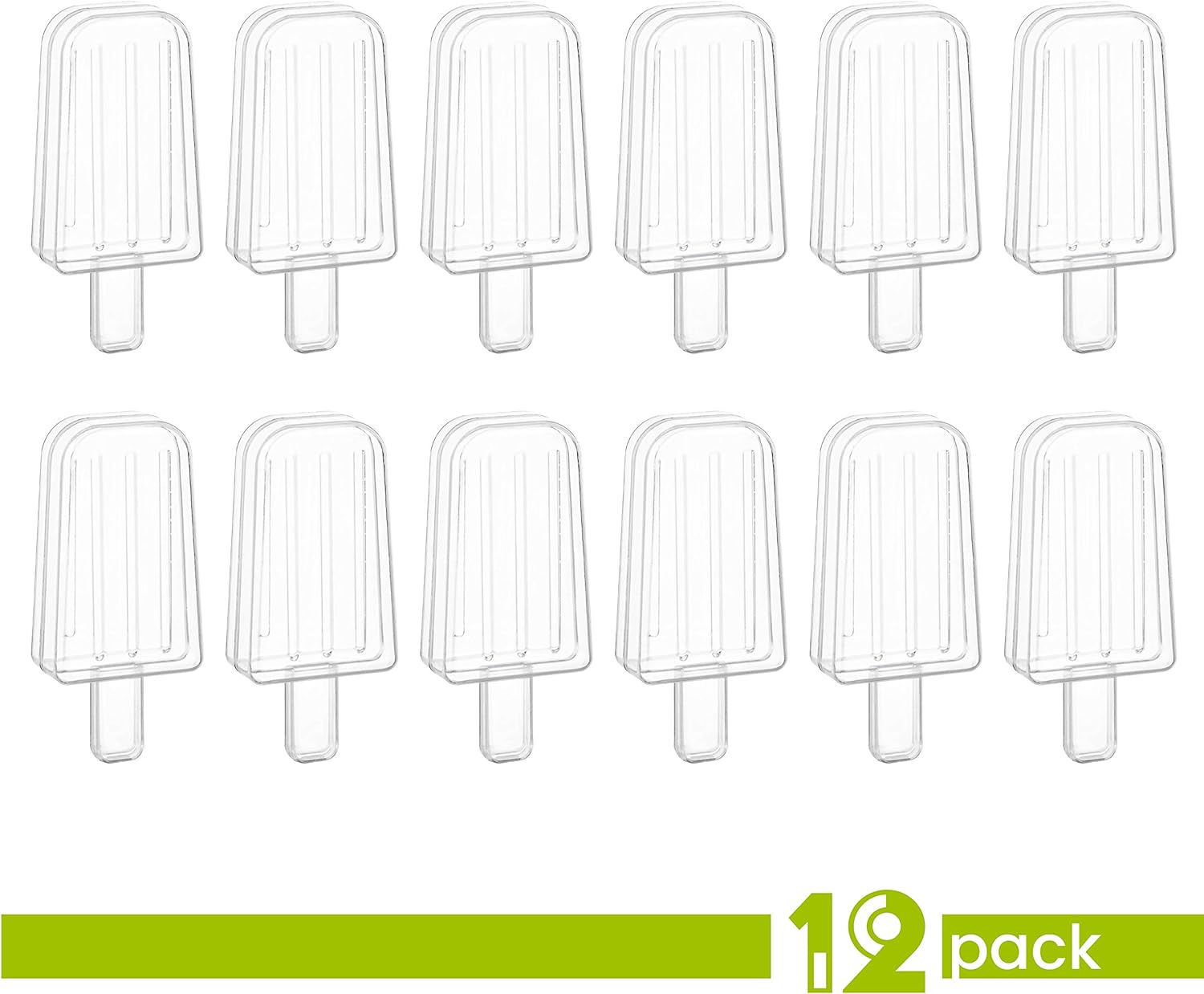 Hammont Ices Shaped Acrylic Candy Boxes 12 Pack