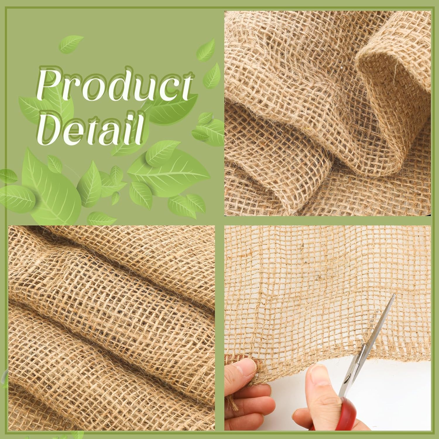 Buryeah 60 Inch x 50 ft Burlap Fabric Roll