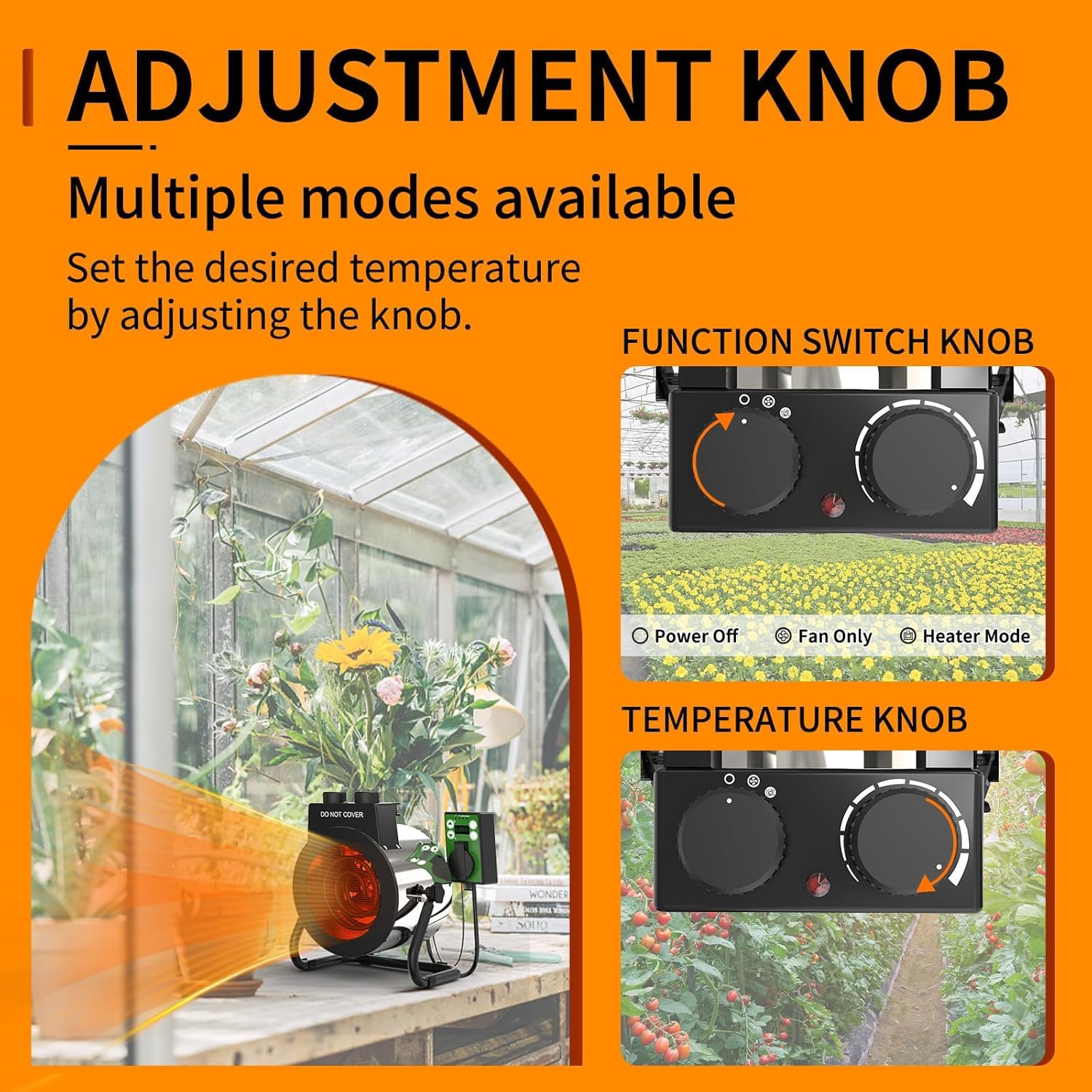 Buyplus Greenhouse Heater with Thermostat