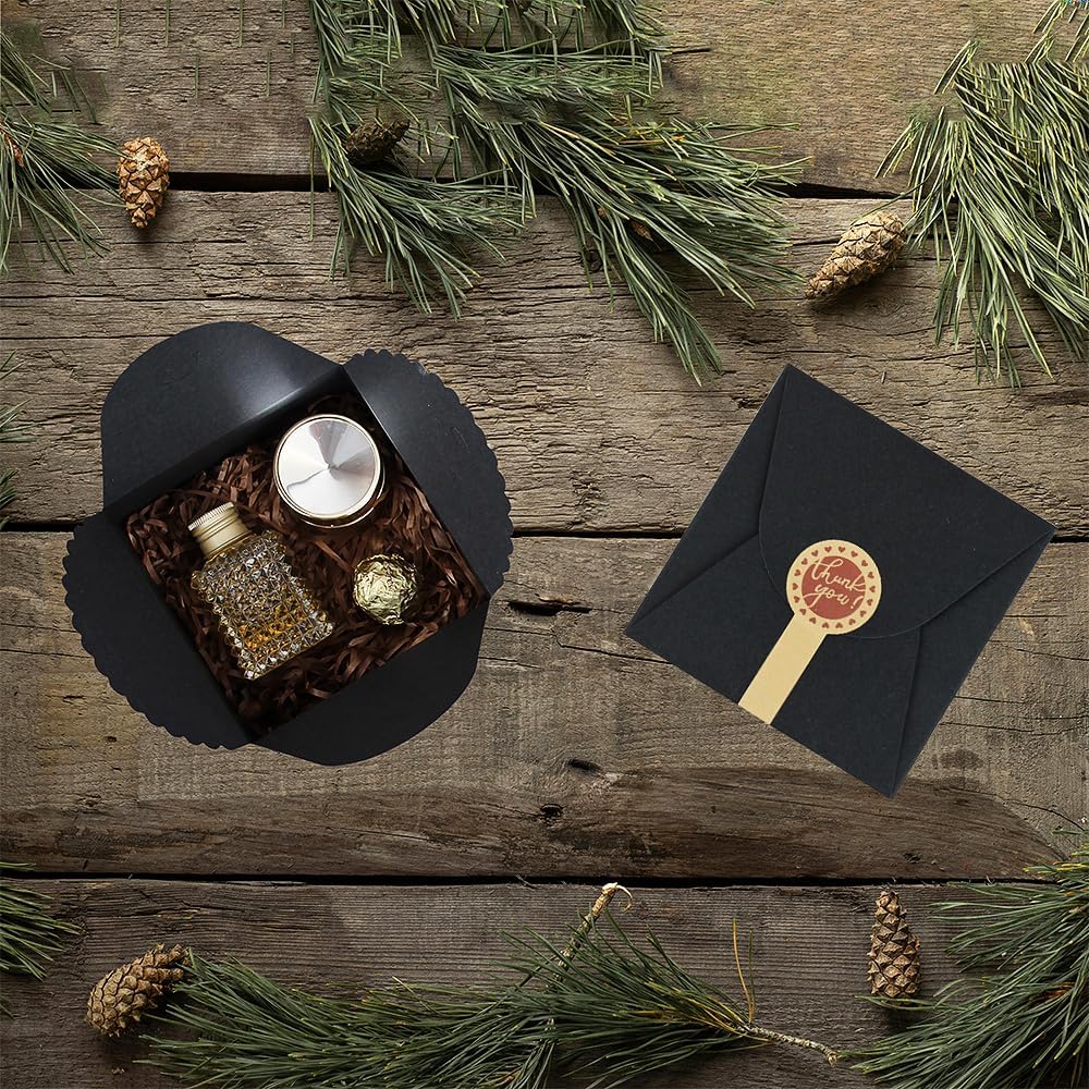 WEWILUCK Small Black Gift Boxes 10PCS