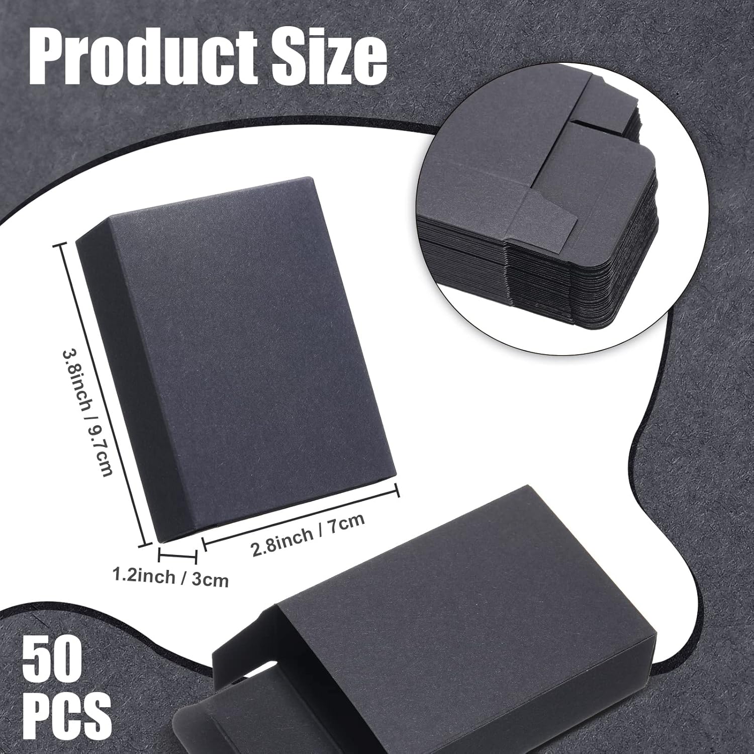 50 Pcs Kraft Soap Boxes for Party Favors and Gifts