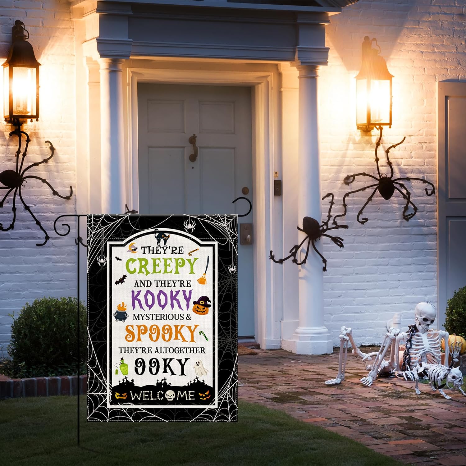 OHOME Halloween Decorations Garden Flag 12x18 Inch