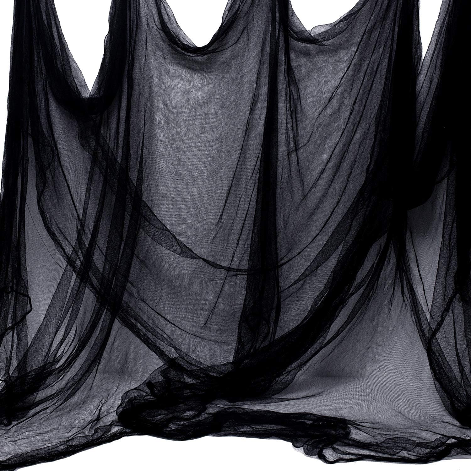 Whaline Halloween Black Creepy Cloth 276x87 Inch Spooky Decoration