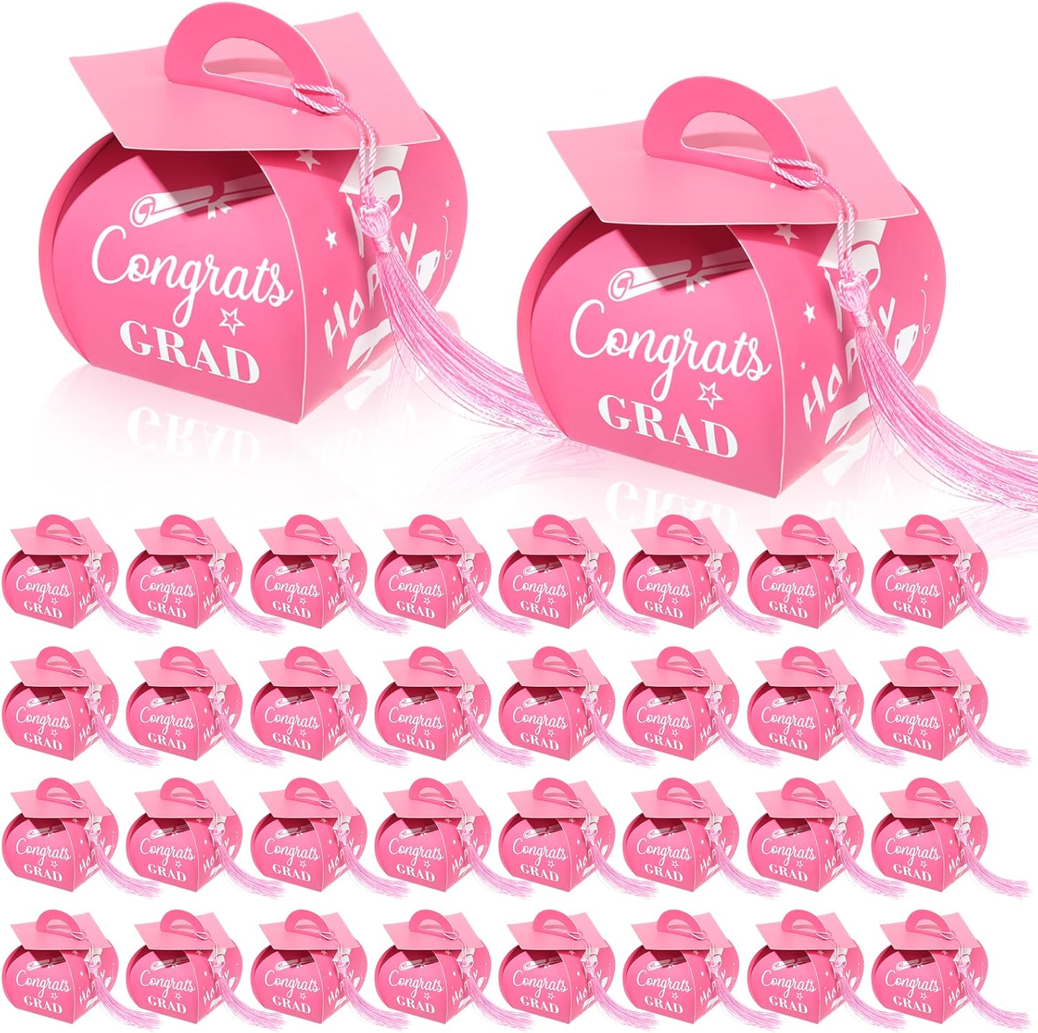 Glavatrix 40 Pcs Graduation Cap Gift Box with Tassel