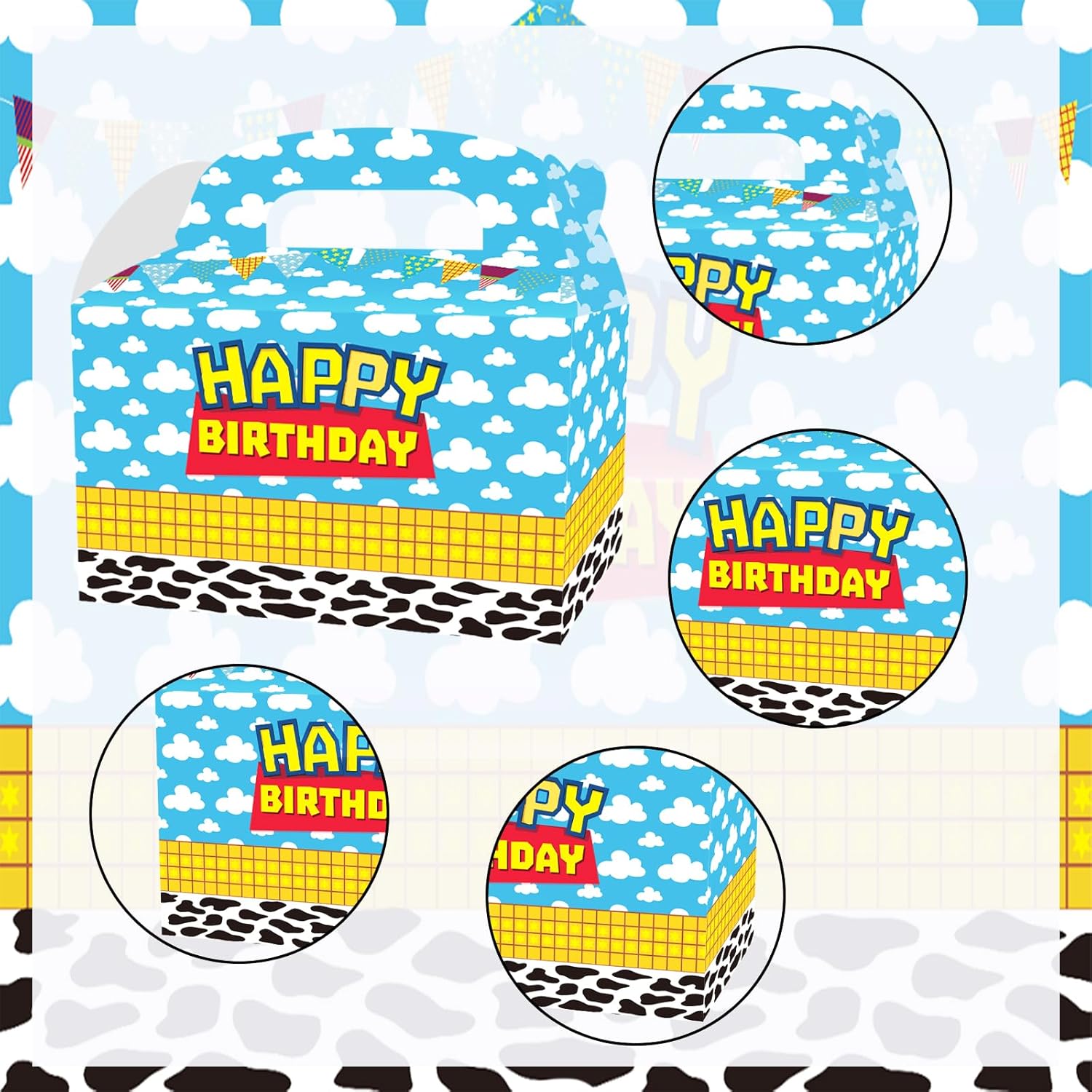Eleventheart Cartoon Birthday Gift Boxes 12Pcs