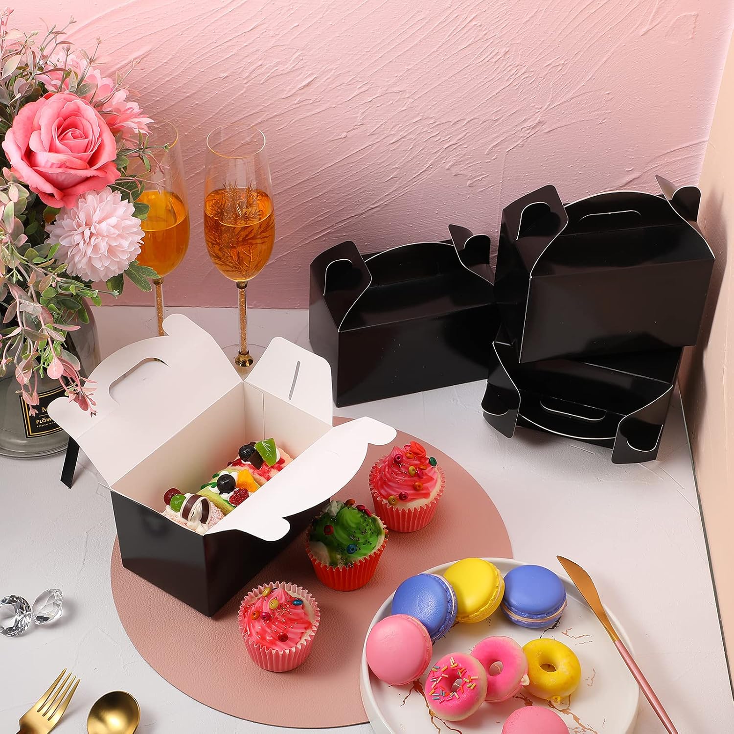 Chrisfall 36 Pcs Gable Treat Boxes for Party Supplies