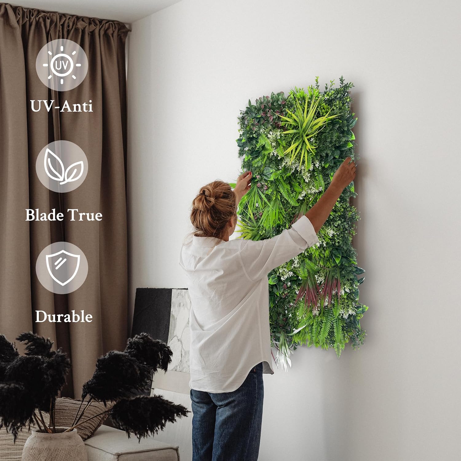 Artificial Boxwood Ivy Wall Panel 40x20 UV Resistant