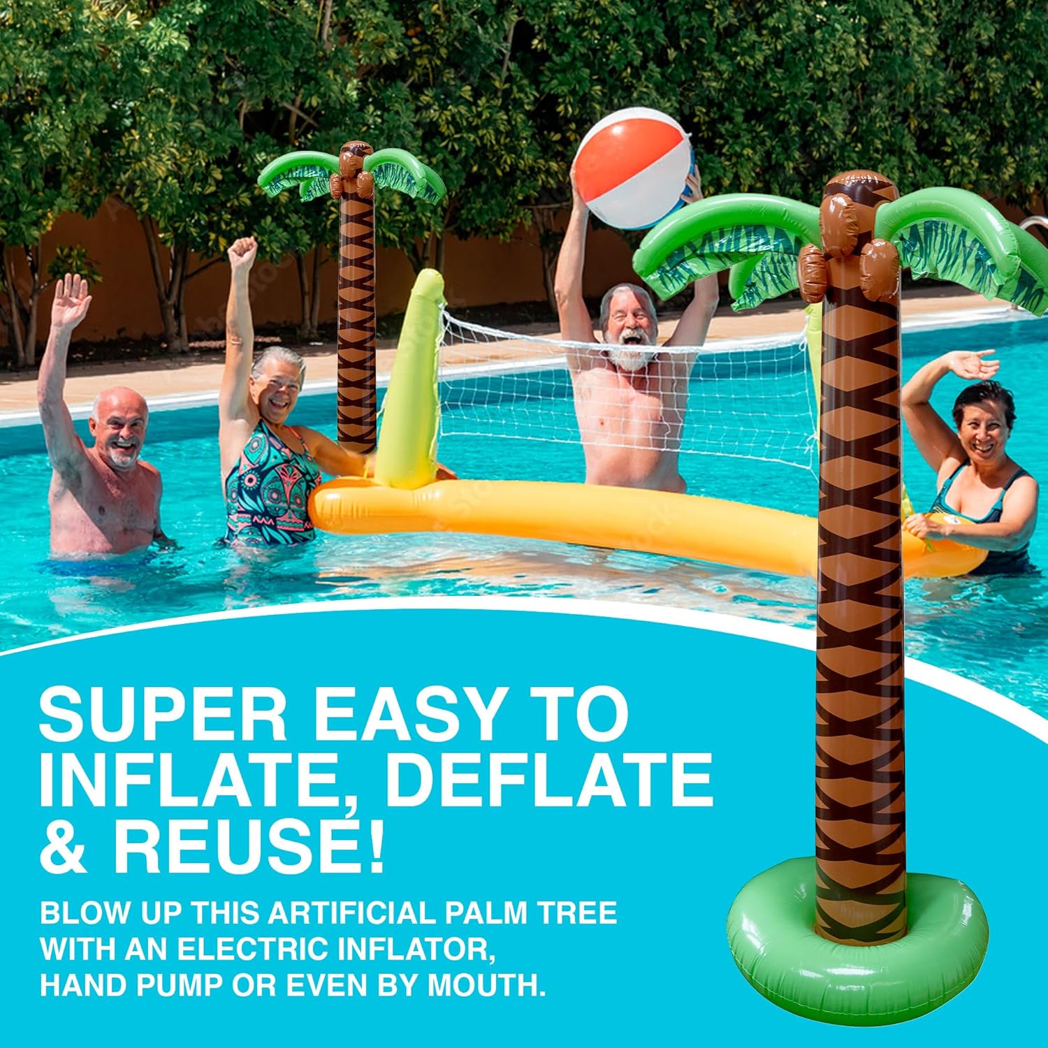 Giant Inflatable Palm Trees 2 Pack 6 Foot Sturdy