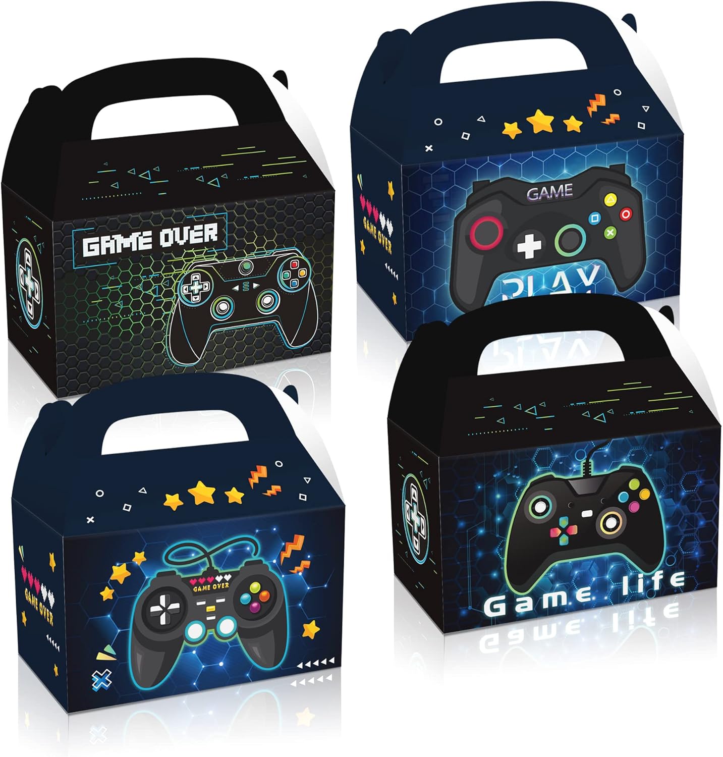 24Pcs Gaming Party Favor Boxes with Controller Design