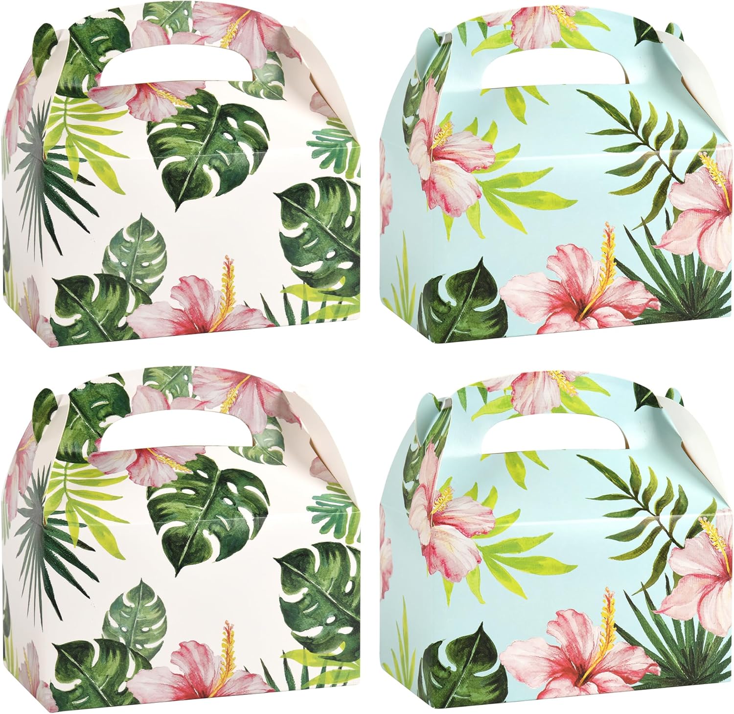 DjinnGlory 36 Pack Tropical Palm Leaf Treat Boxes