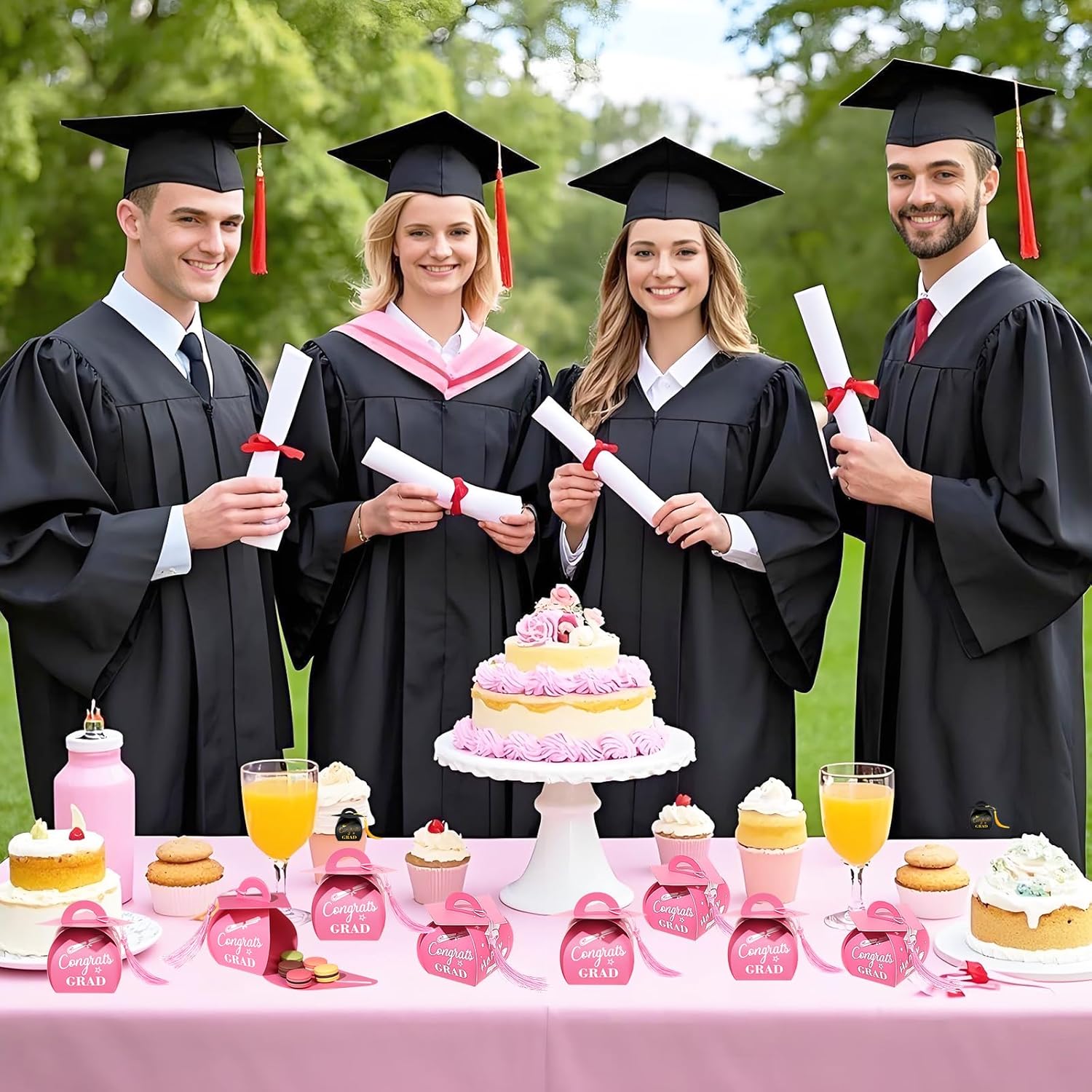 Glavatrix 40 Pcs Graduation Cap Gift Box with Tassel