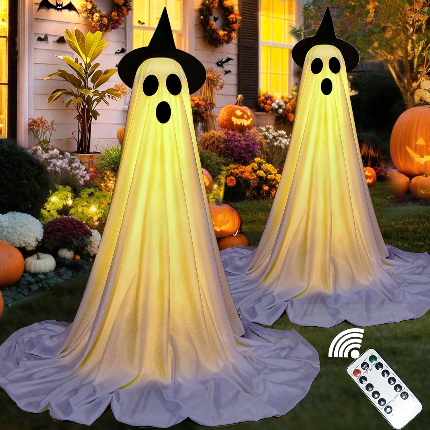 VersaCharm Halloween Ghost Decorations 2 Pack