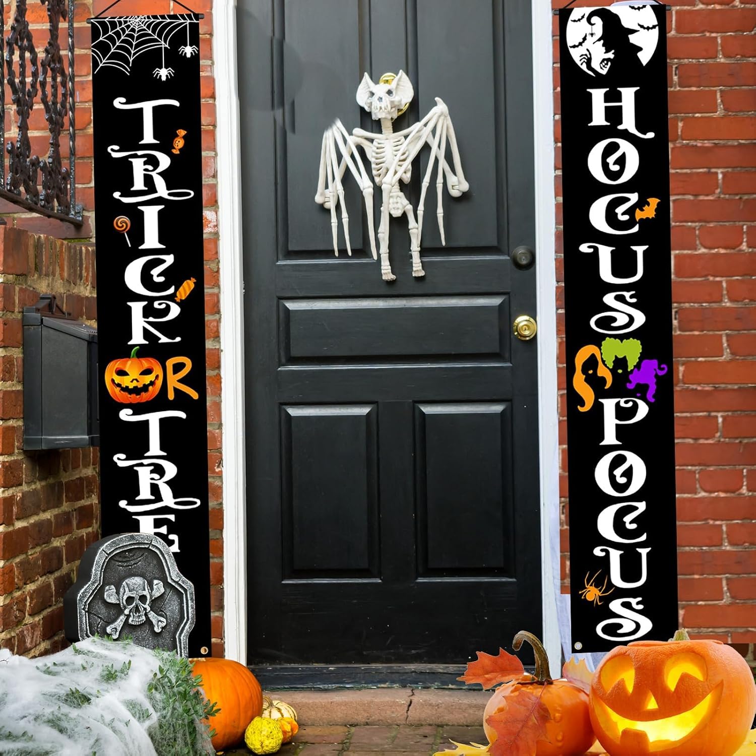 OLANRUN Halloween Banner 70 Inch Reusable Outdoor Decor