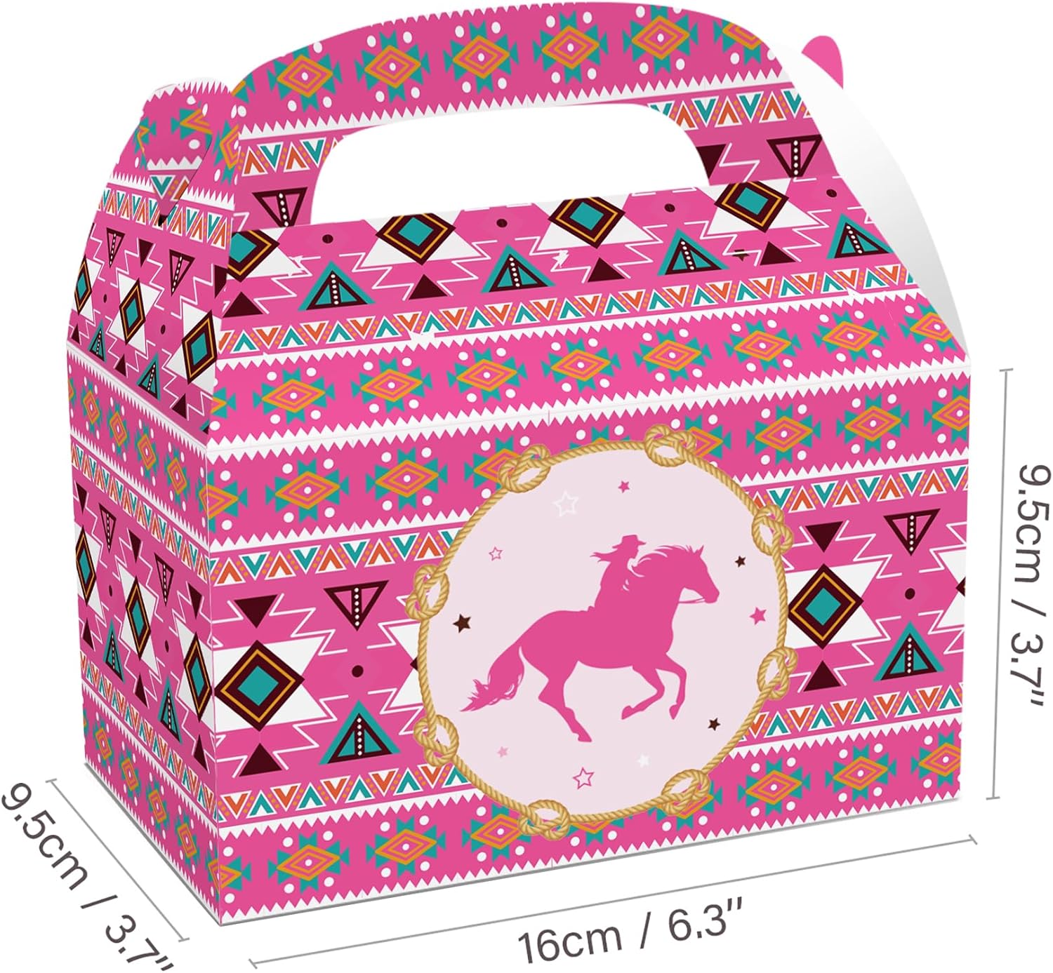 24 Pack Western Cowgirl Party Favor Boxes
