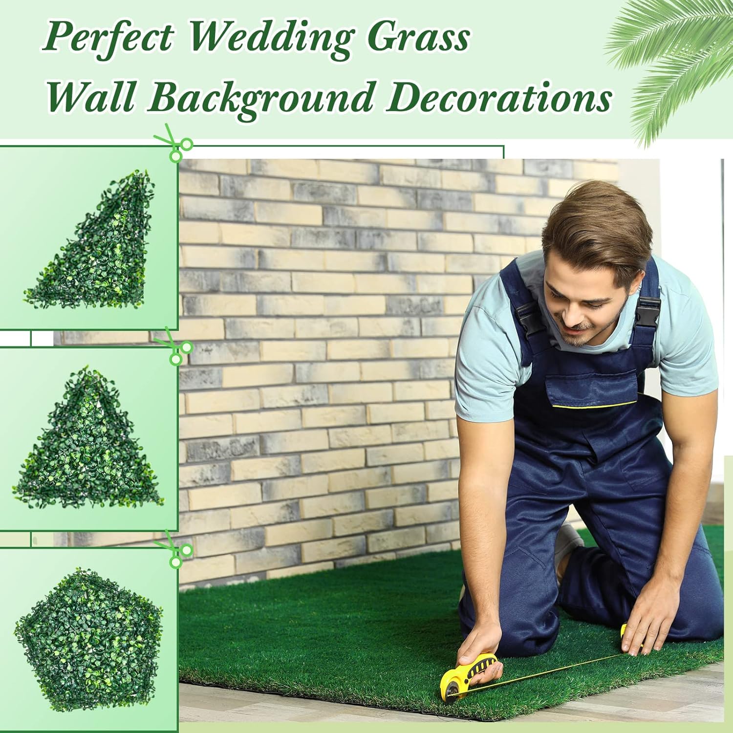Crowye 24 Pcs Artificial Boxwood Panels for Privacy Screens