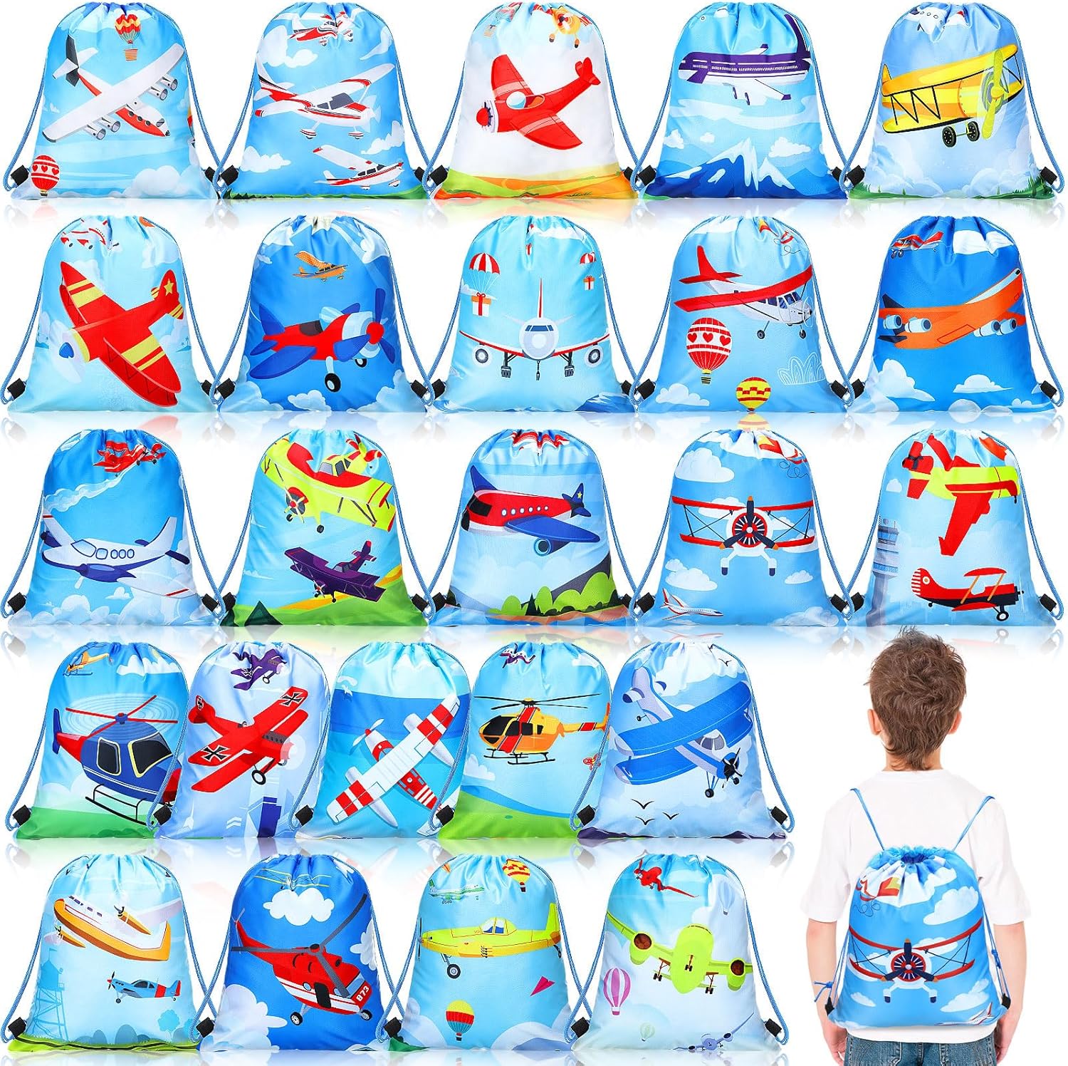 Talltalk 24 Pcs Airplane Style Gift Bags