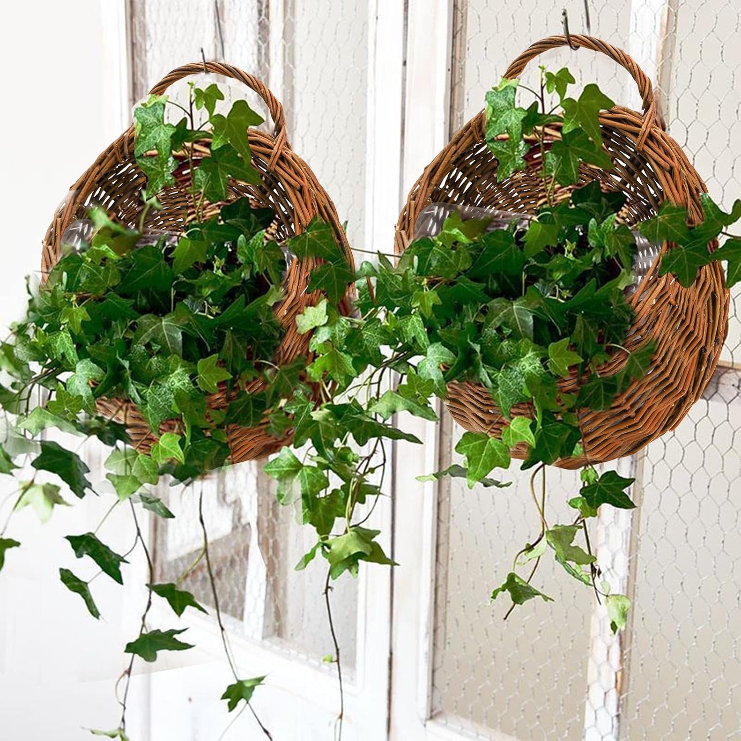 Foraineam Woven Hanging Basket for Home Garden Decorations