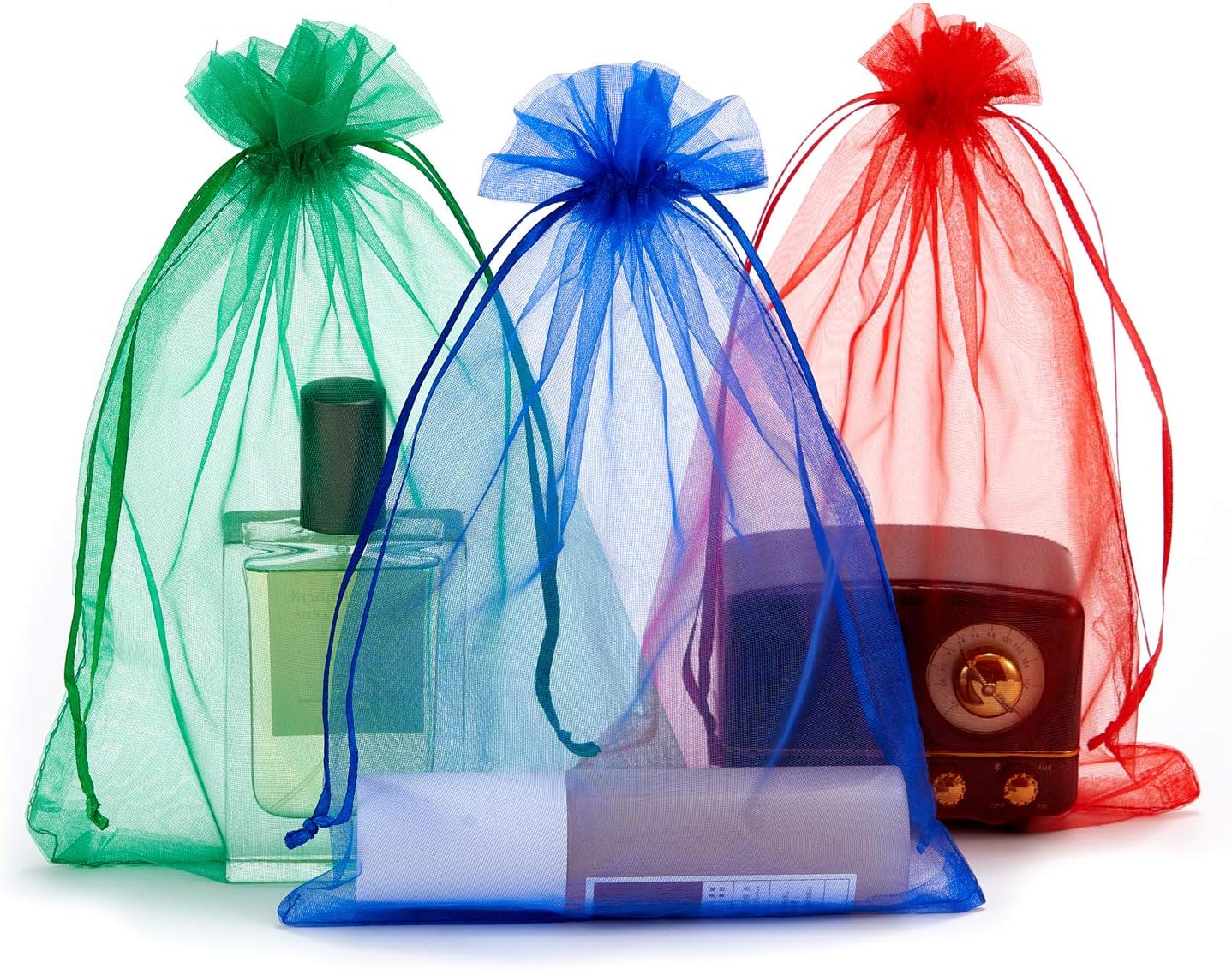 Volanic 100PCS 6x9 Inch Sheer Drawstring Organza Gift Bags