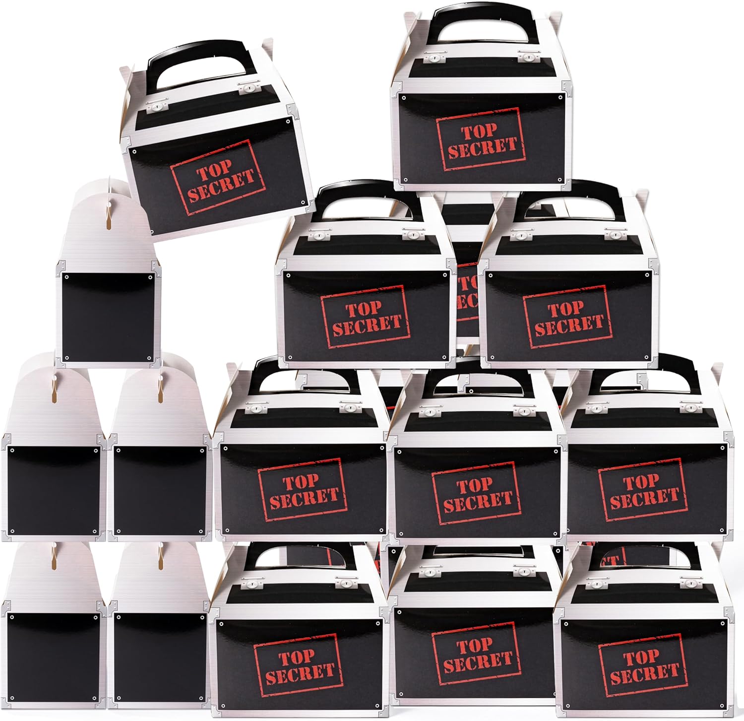 Top Secret Spy Party Favor Boxes 24Pcs