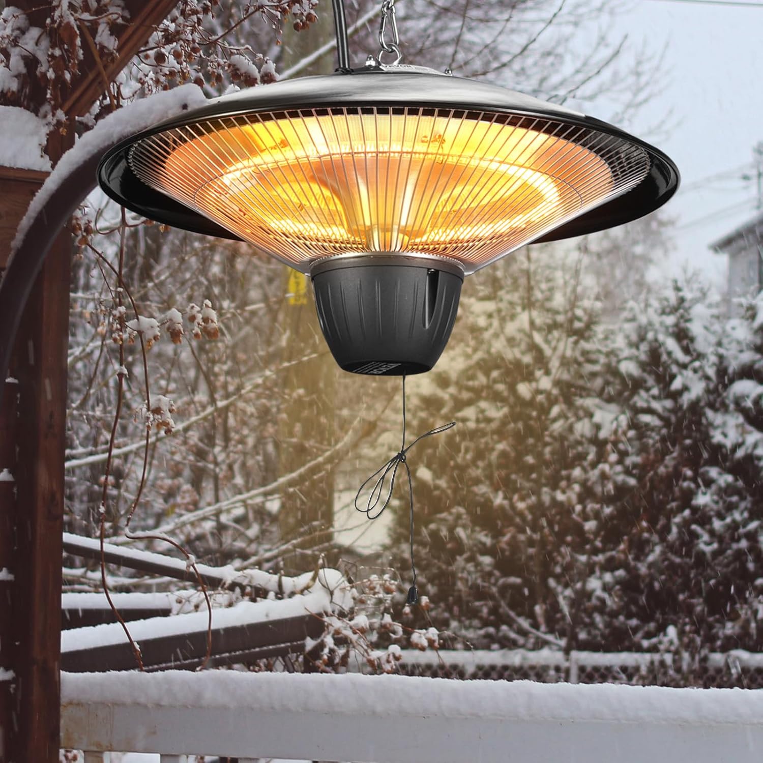VEVOR Hanging Patio Heater 1500W Infrared Ceiling Heater