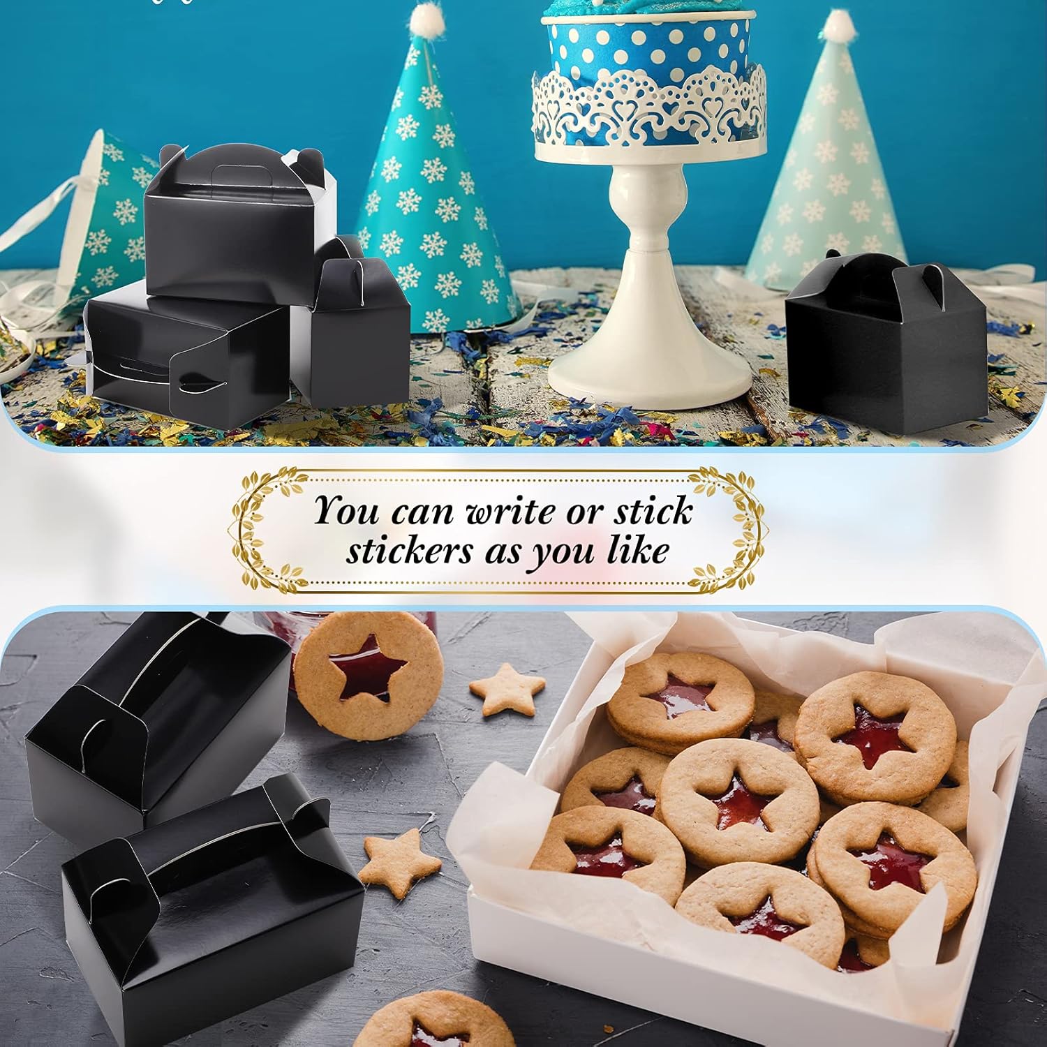 Chrisfall 36 Pcs Gable Treat Boxes for Party Supplies