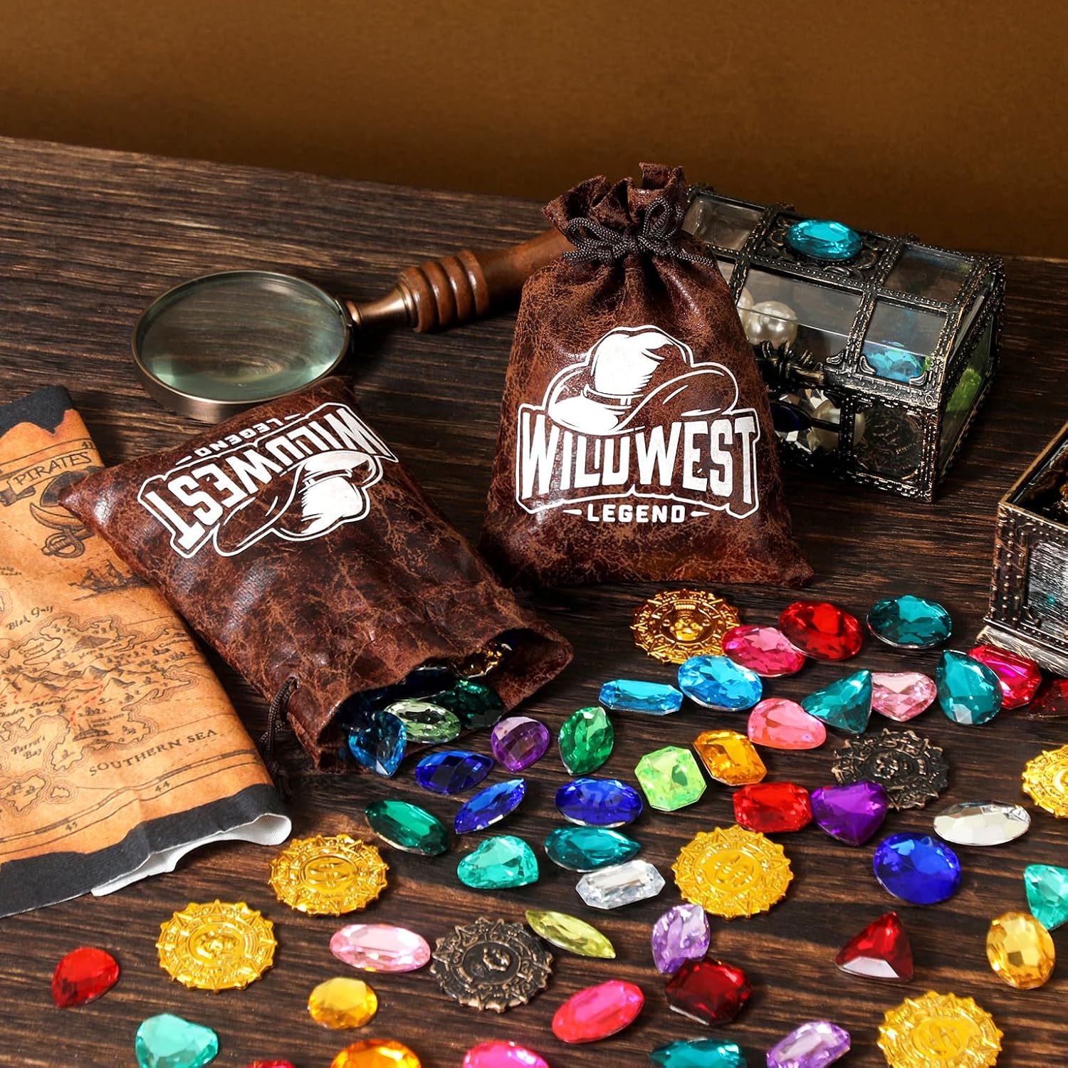 RICHNESS Cowboy Themed Gift Bags 4x6 Inches Pack of 12