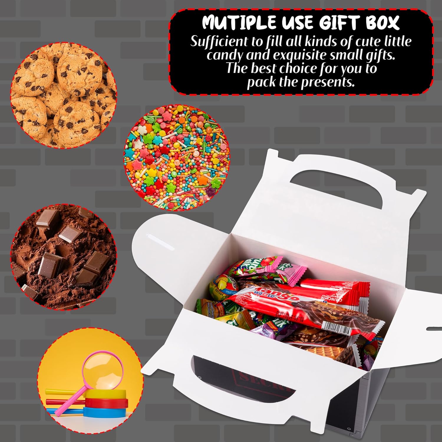 Top Secret Spy Party Favor Boxes 24Pcs