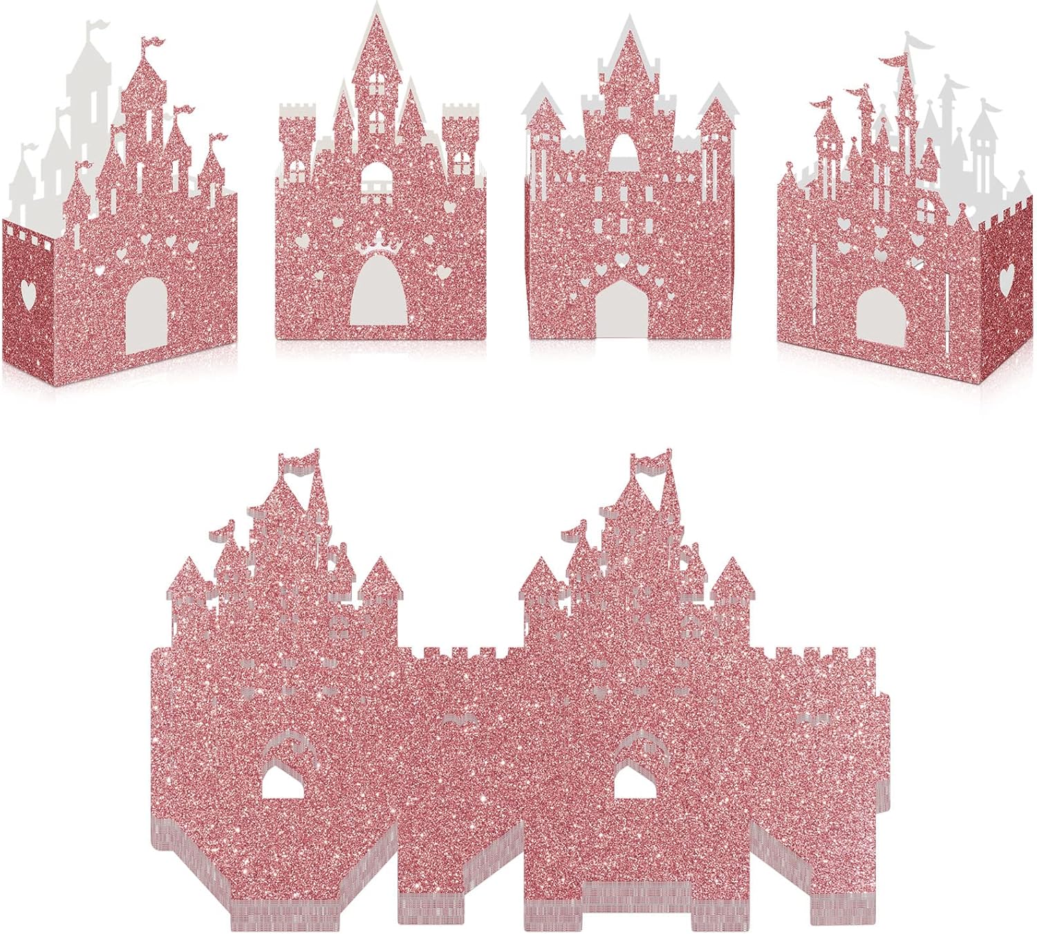 24 Piece Princess Castle Candy Boxes for Parties