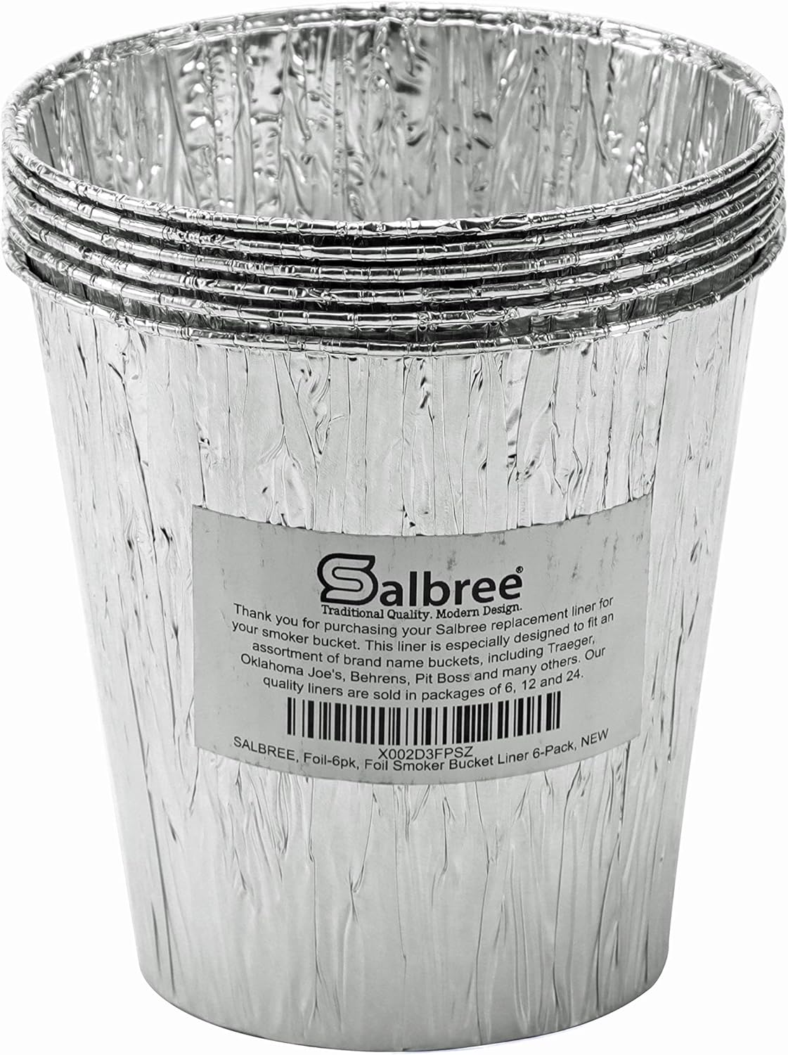 Salbree Smoker Bucket Drip Foil Liner Tray for Grease Catching