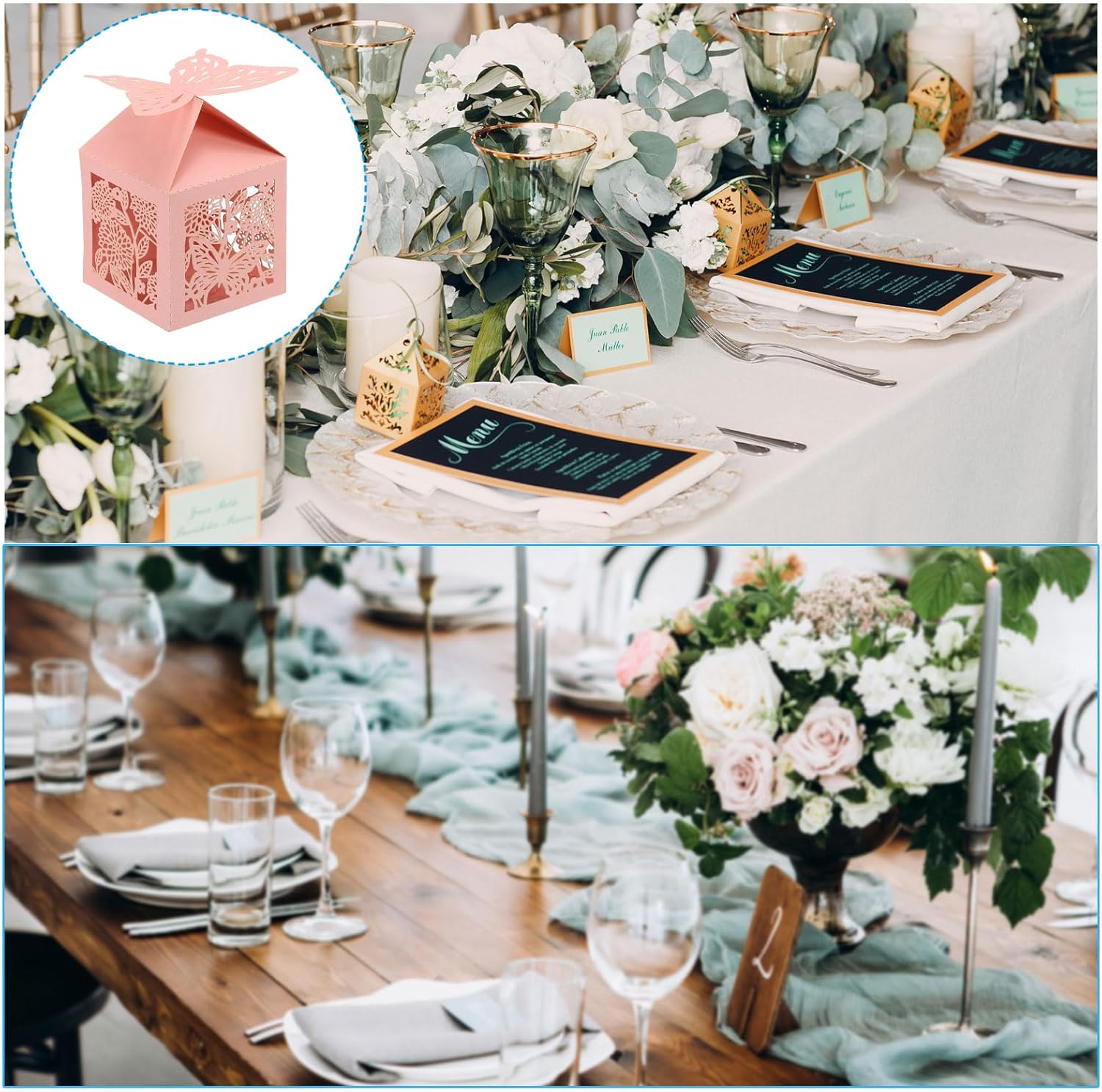 PATIKIL 2x2x31 Pink Favor Boxes 25 Pack