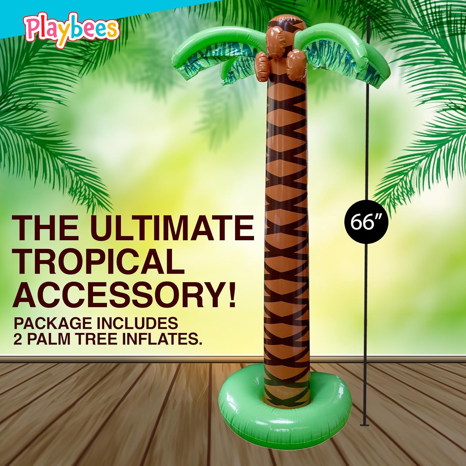 Giant Inflatable Palm Trees 2 Pack 6 Foot Sturdy